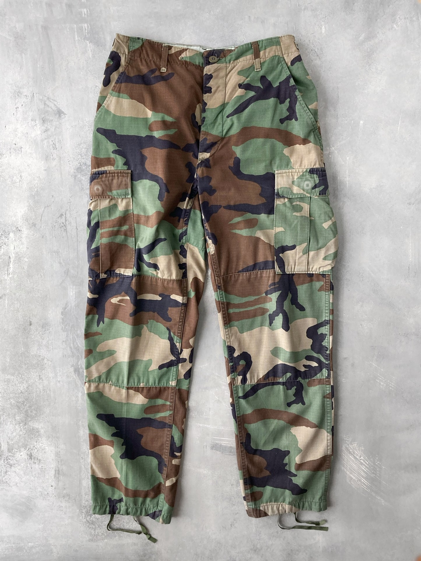 Military Camo Cargo Pants 00's - Adjustable S / M