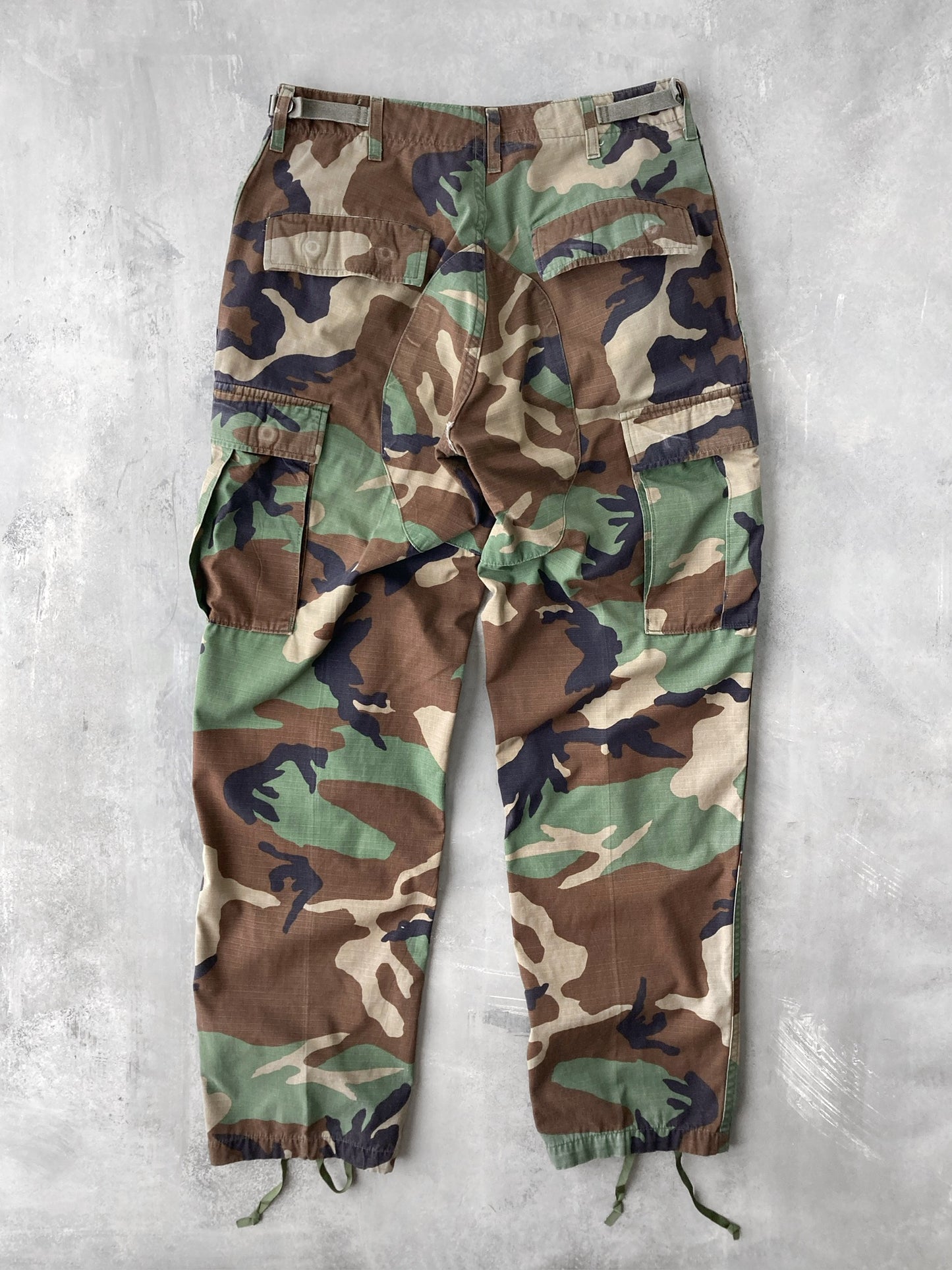Military Camo Cargo Pants 00's - Adjustable S / M