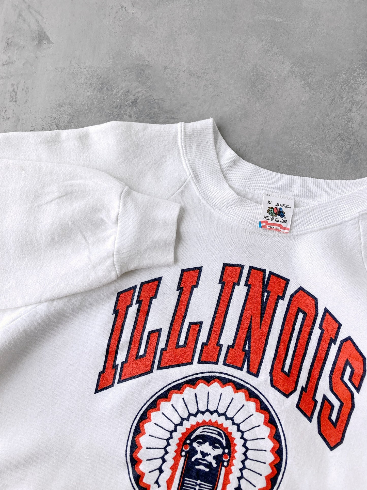 University of Illinois Crewneck 80's - XL