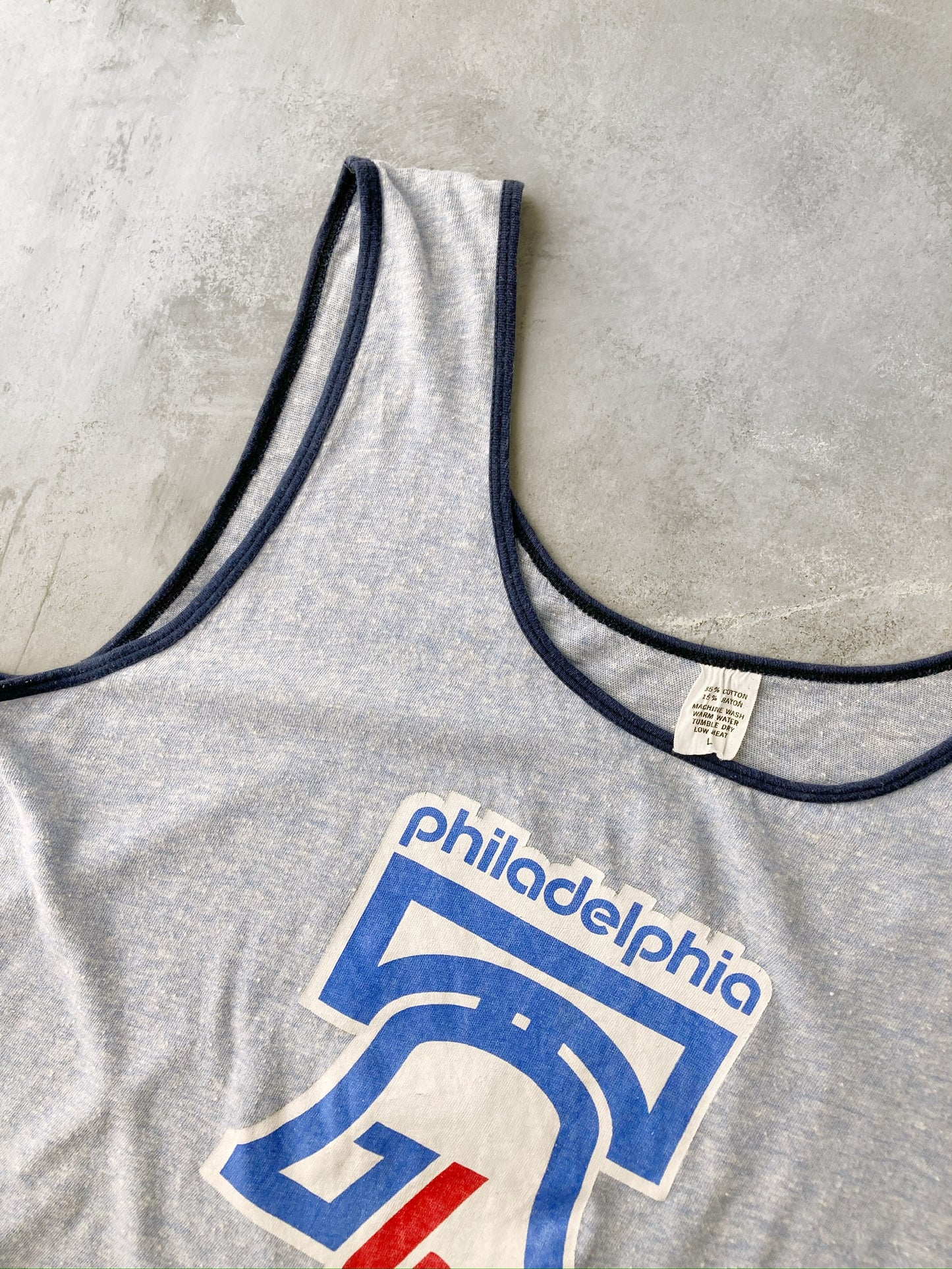 Philadelphia 76ers Tank Top 70's - Large