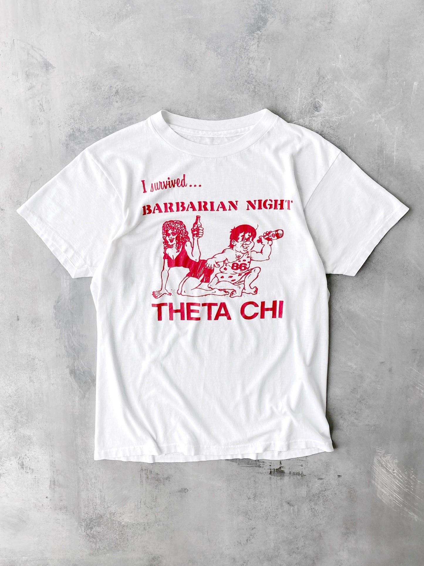 Theta Chi Barbarian Night T-Shirt '86 - Medium