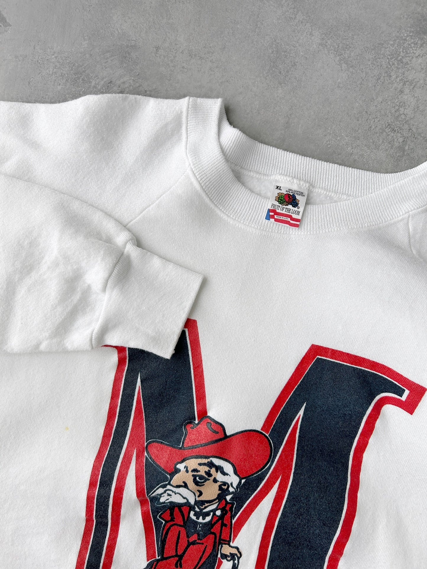 Ole Miss Rebels Sweatshirt 80's - Large / XL