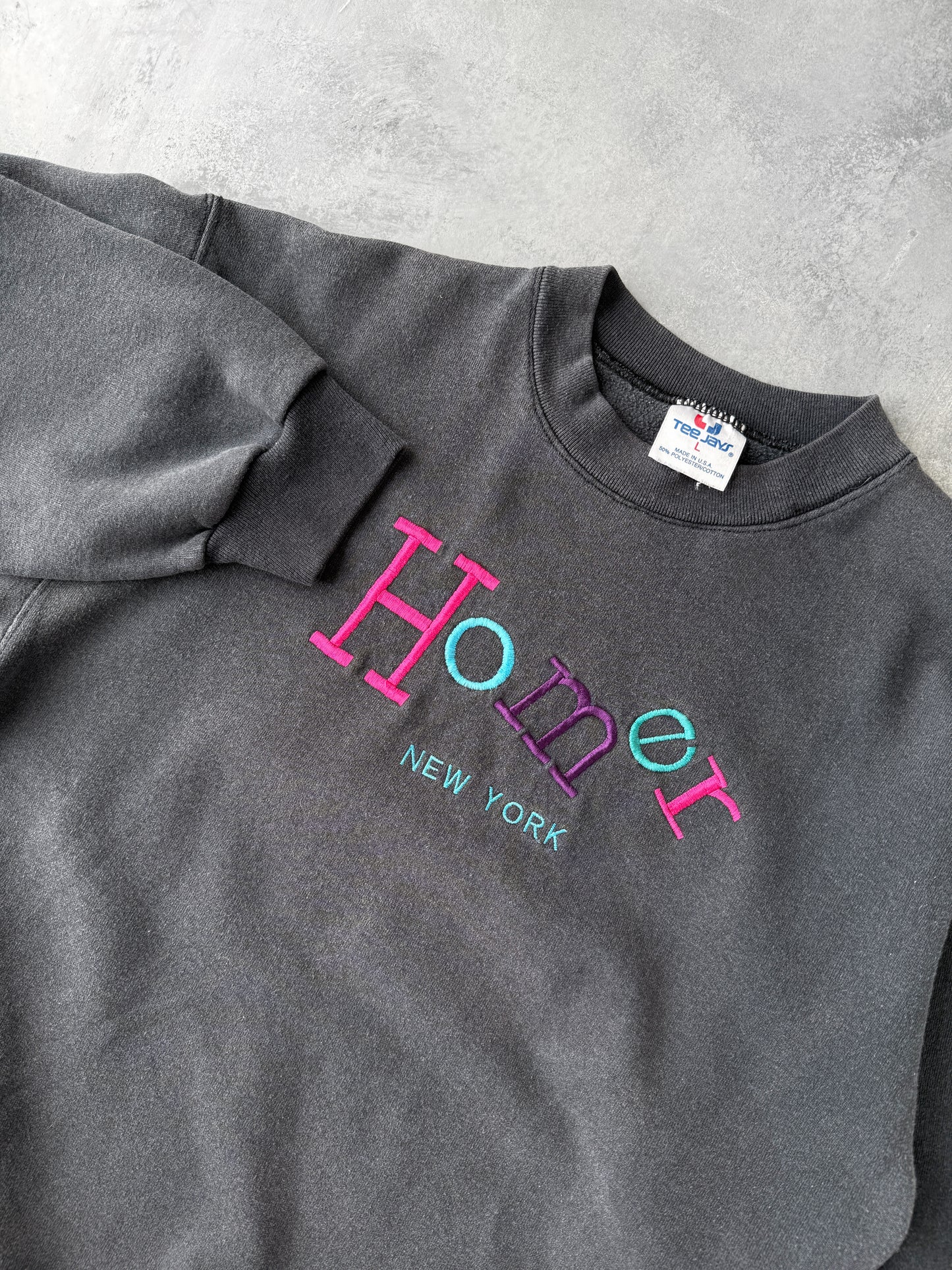 Homer, NY Sweatshirt 90's - Medium