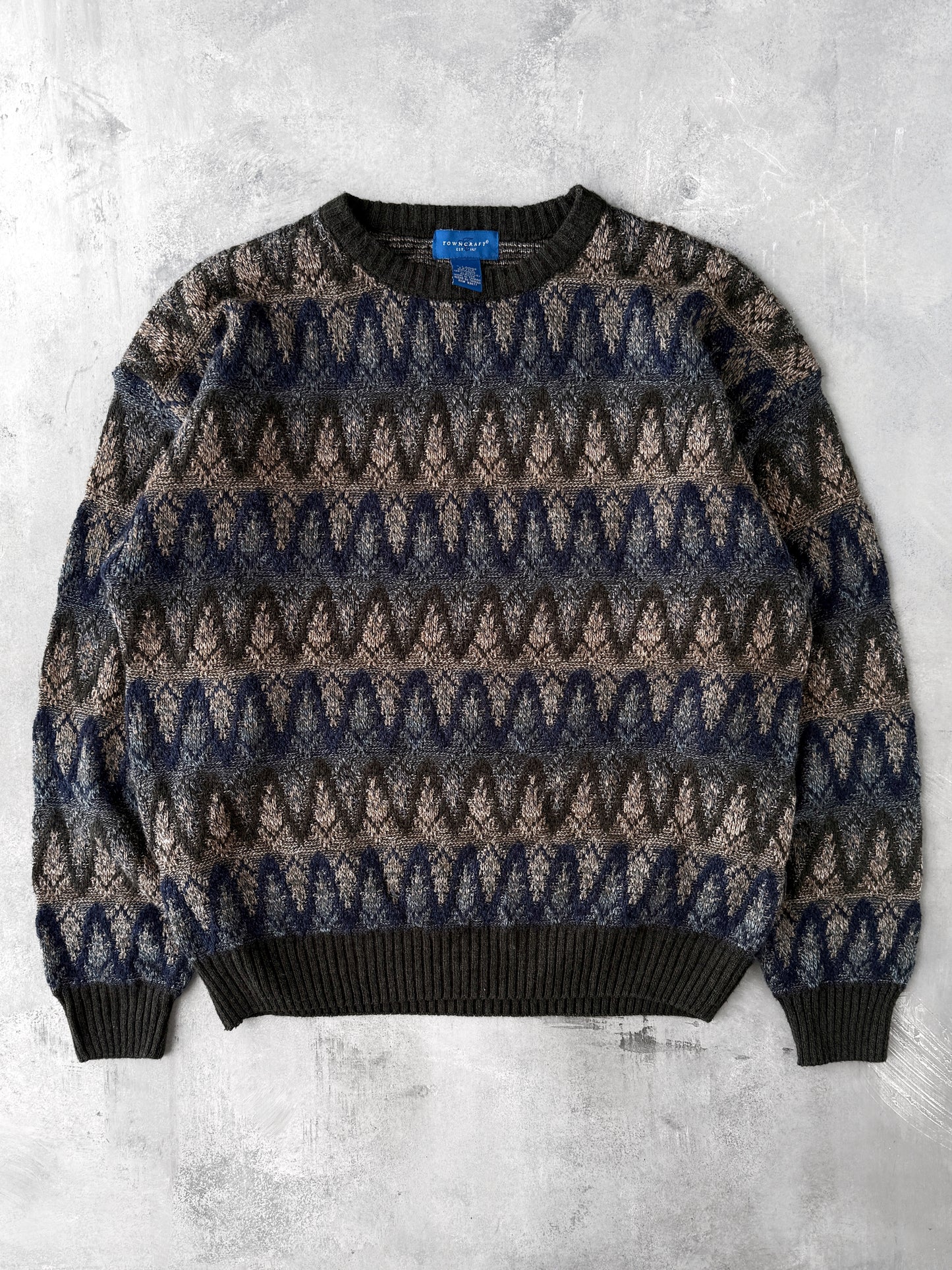 Patterned Sweater Y2K - XL