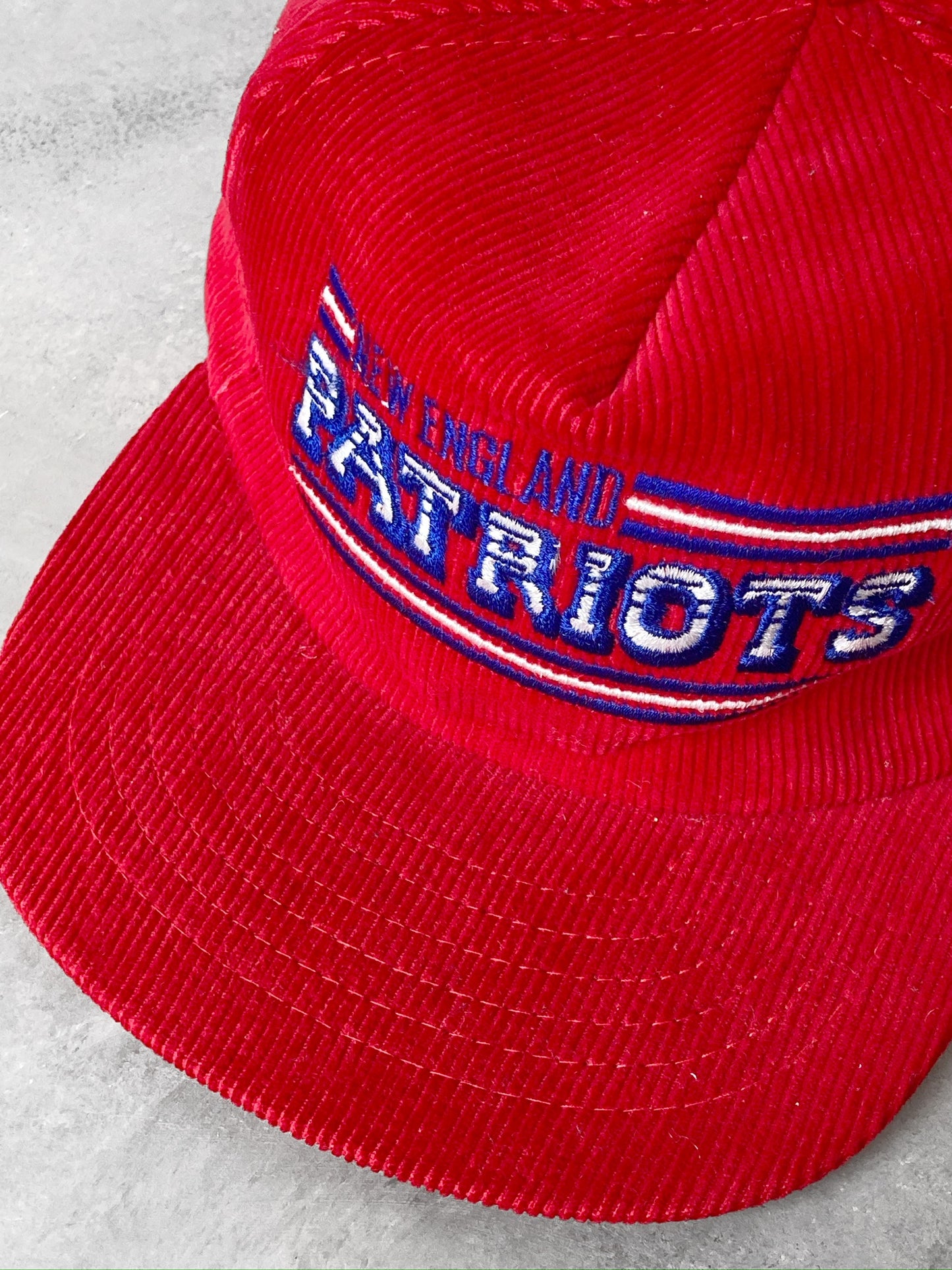 New England Patriots Corduroy Hat 80's