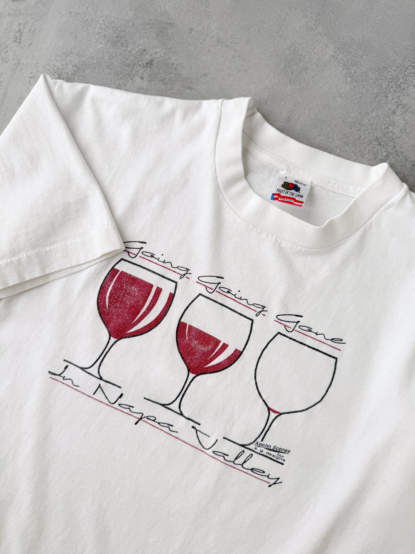 Napa Valley Wine T-Shirt 90's - Large