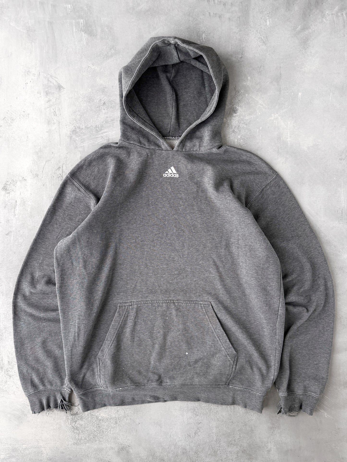 Adidas Center Logo Hoodie Y2K - XL