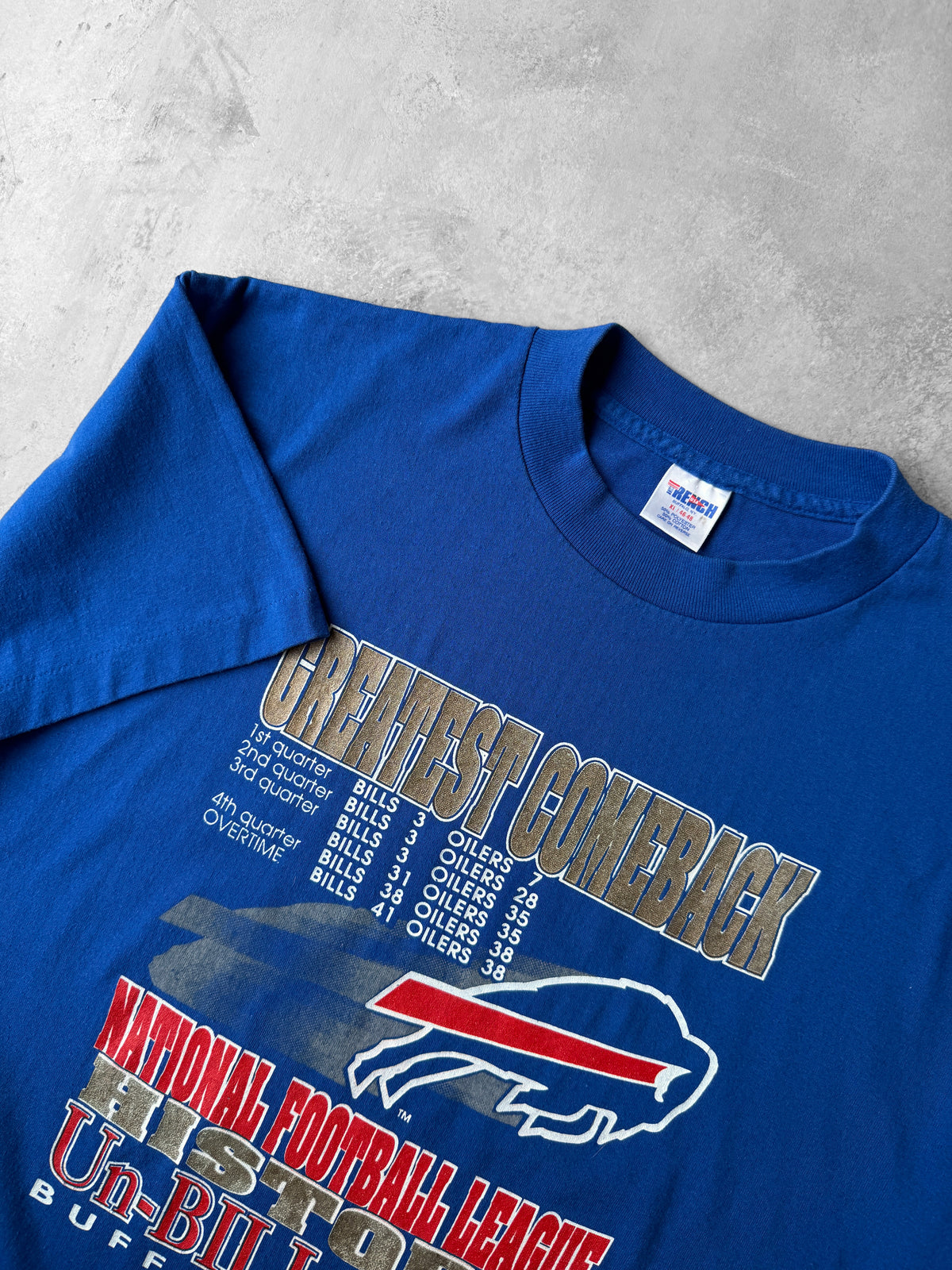 Buffalo Bills Greatest Comeback T-Shirt '93 - XL