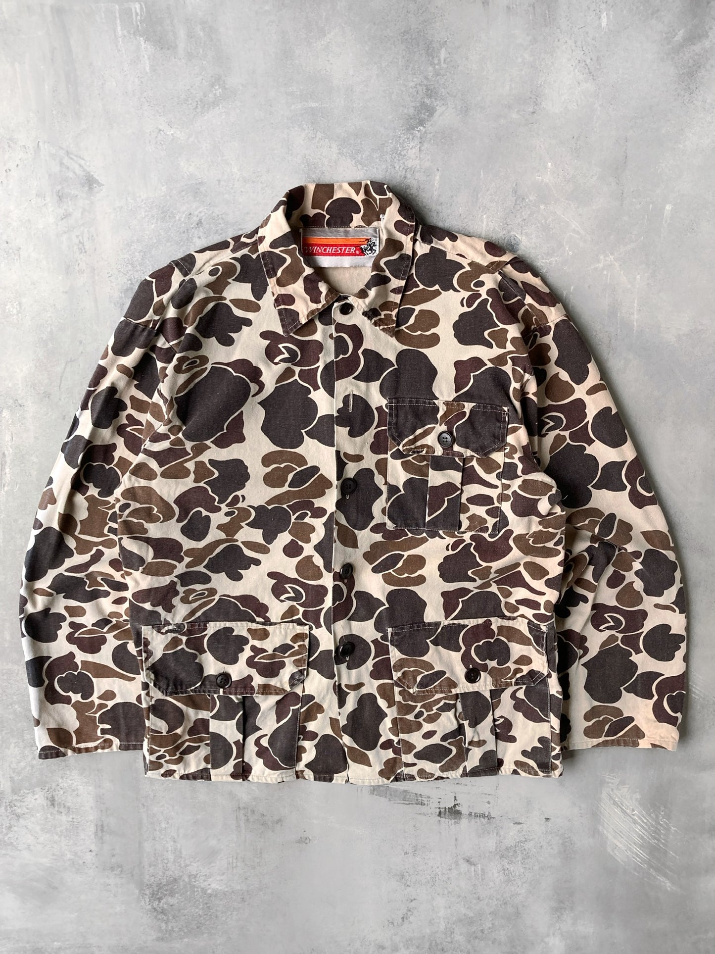 Camouflage Canvas Jacket 80's - Small