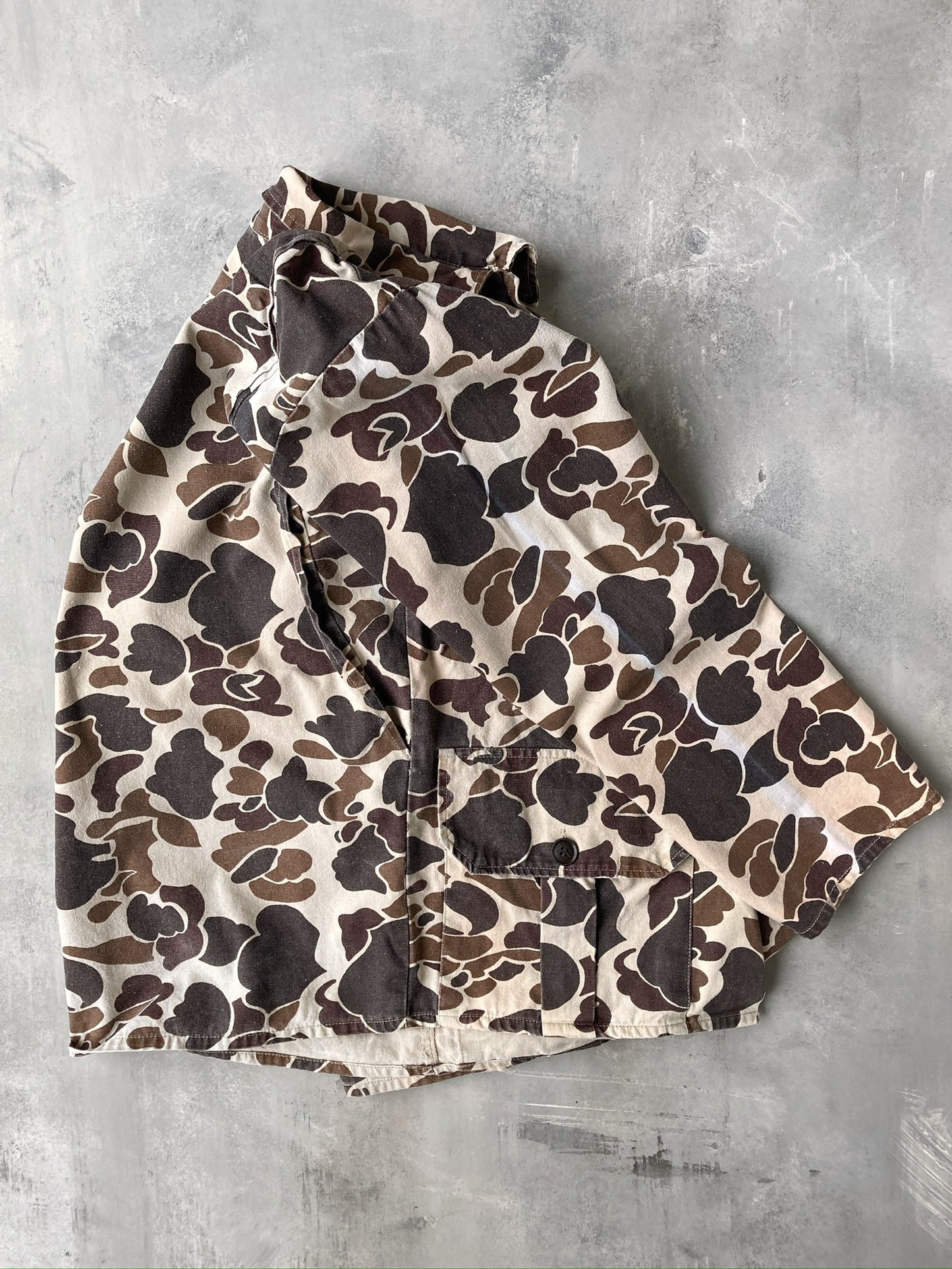 Camouflage Canvas Jacket 80's - Small