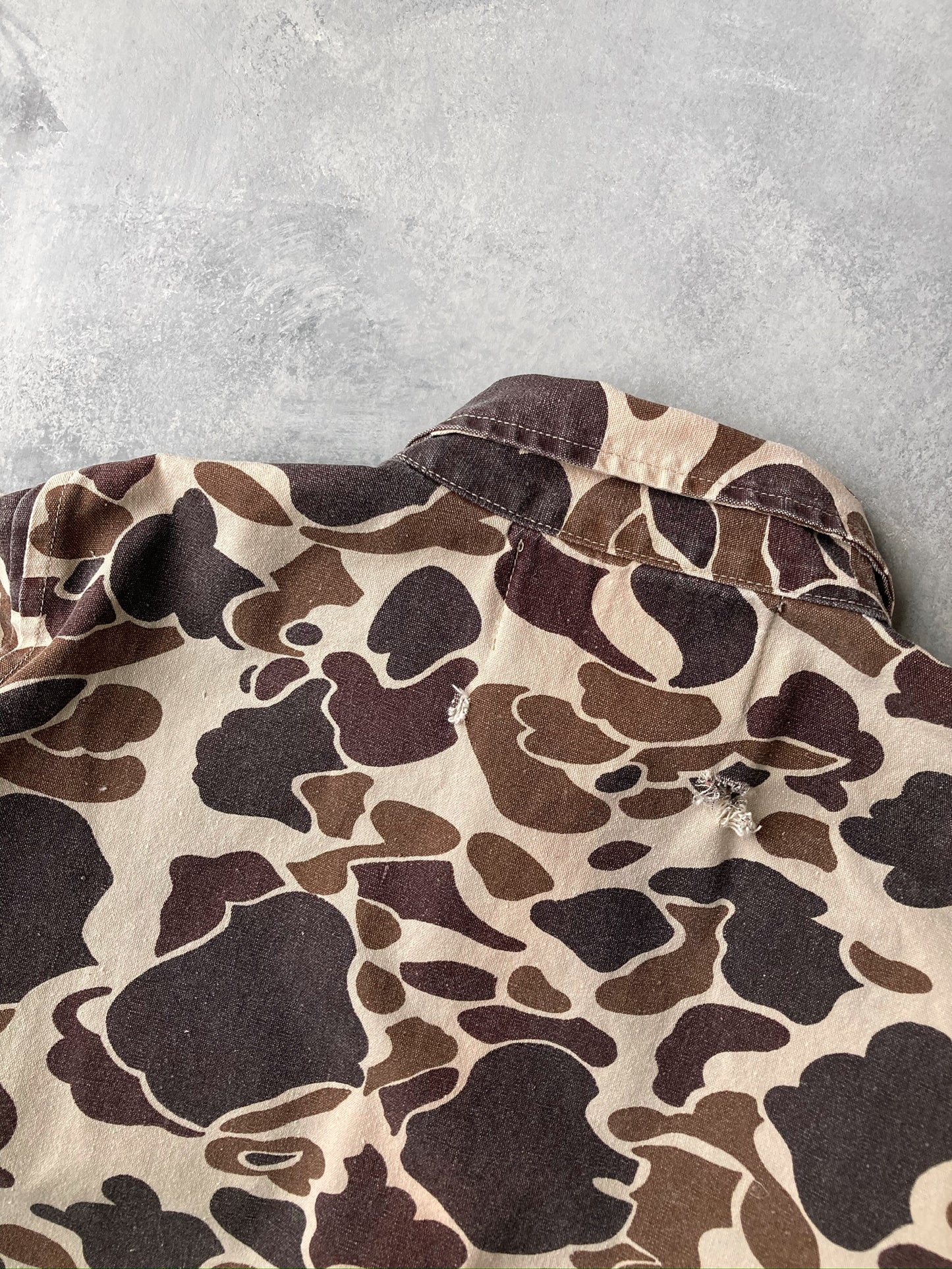 Camouflage Canvas Jacket 80's - Small