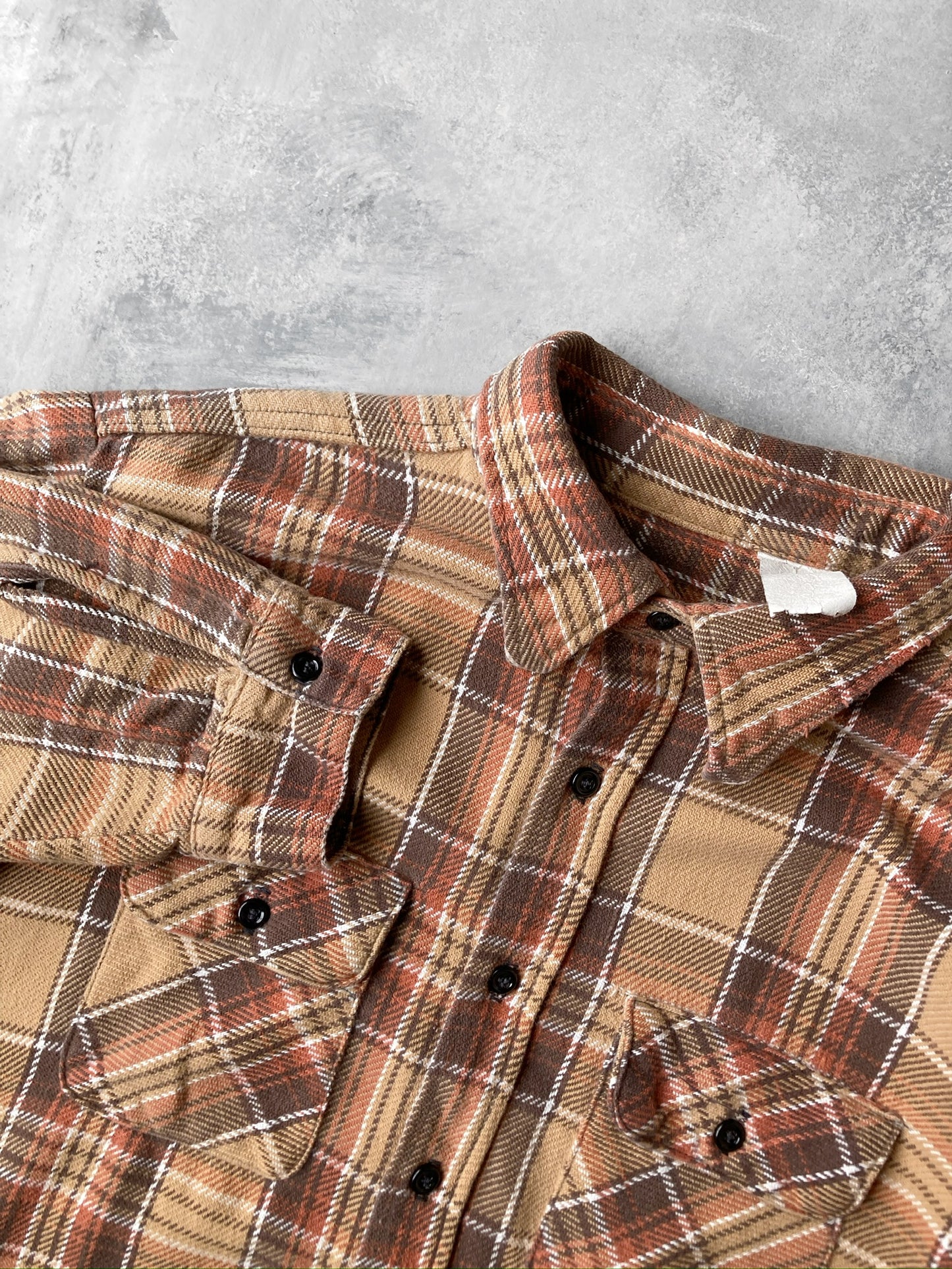 Plaid Flannel Shirt 80's - XL
