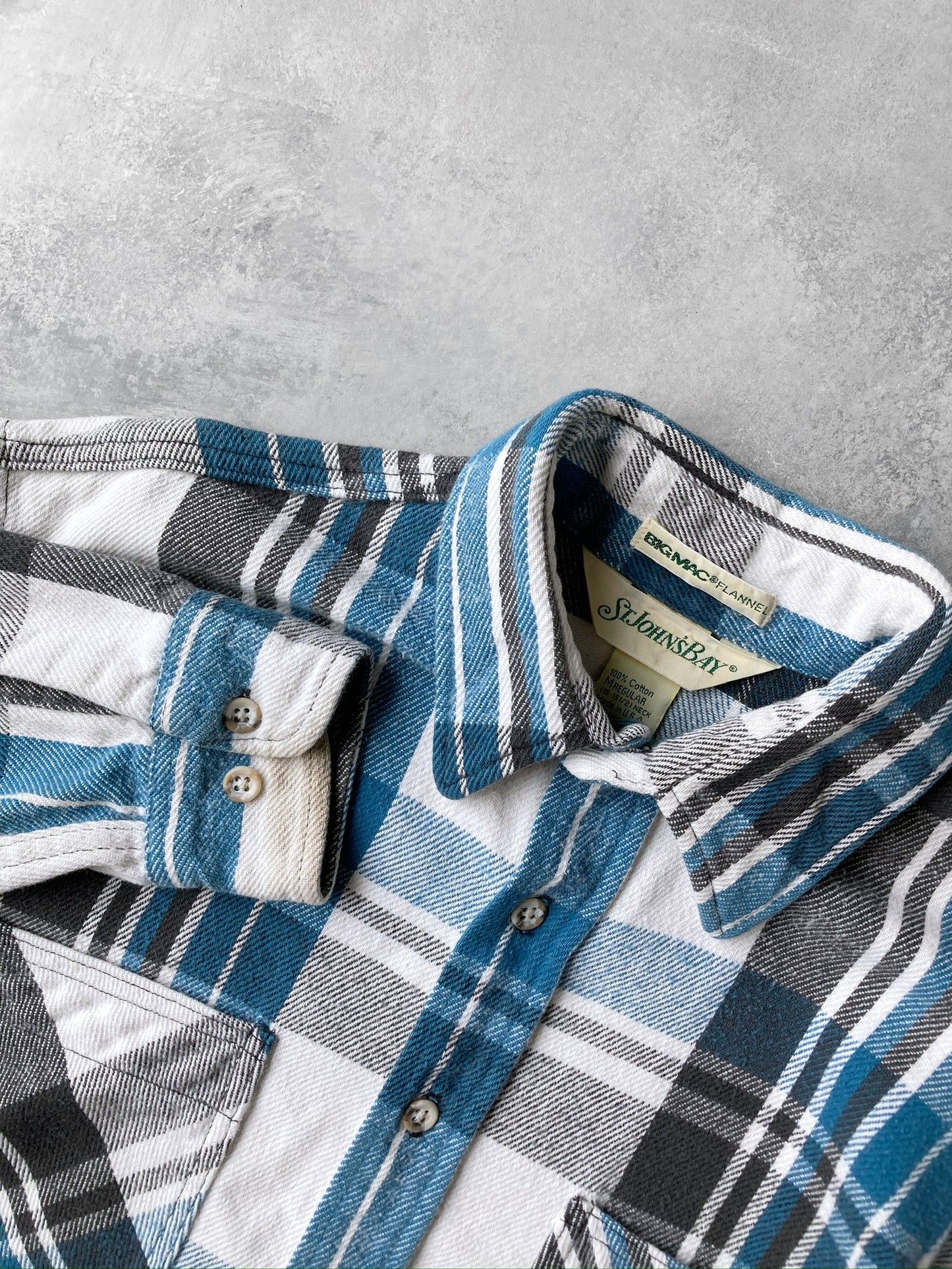 Plaid Flannel Shirt 90's - Medium