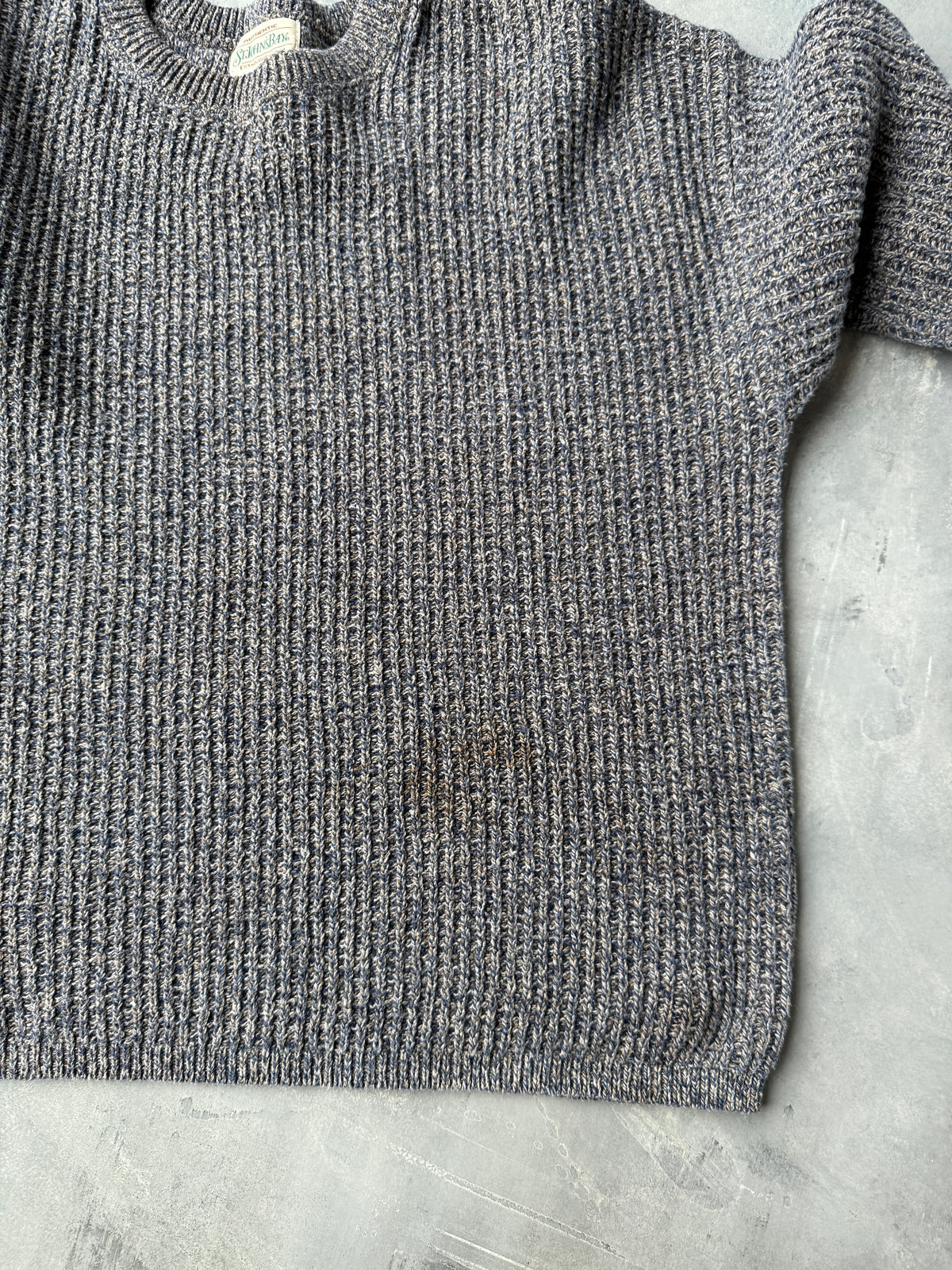 Textured Cotton Sweater 90's - Large