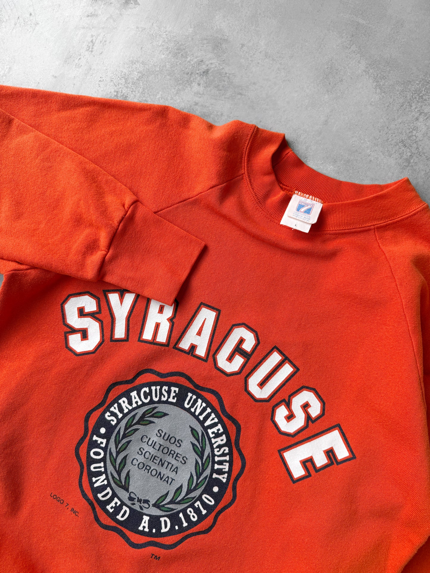 Syracuse University Crest Sweatshirt 80's - Medium