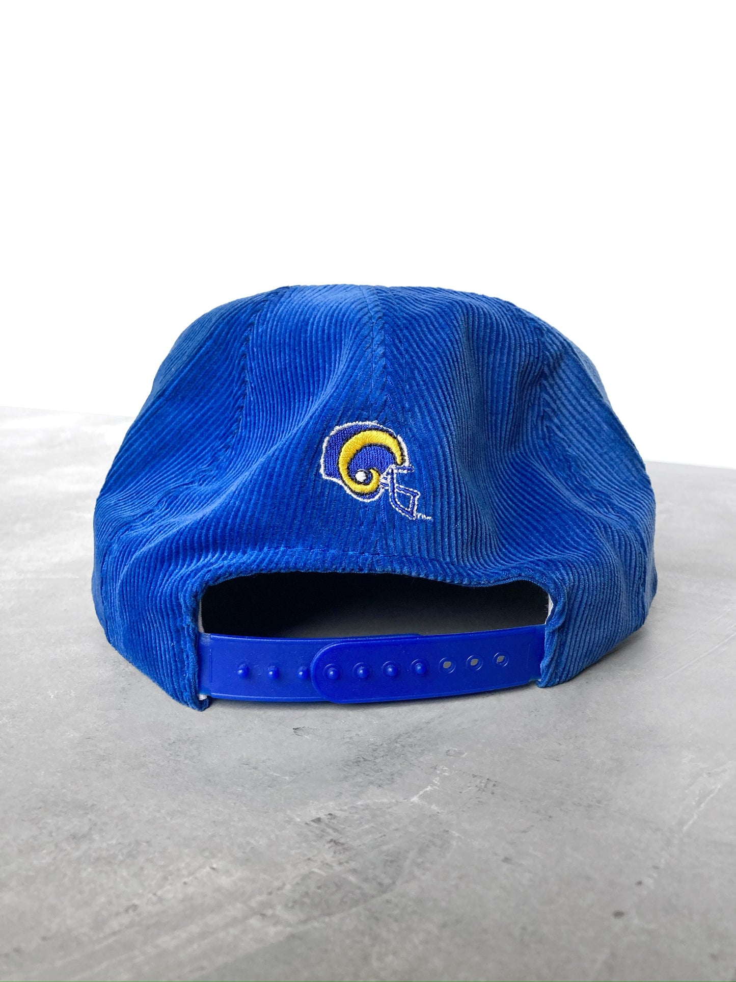 Los Angeles Rams Corduroy Snapback Hat 80's