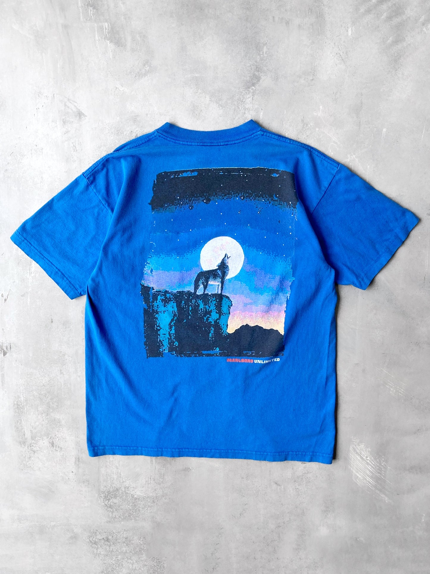 Marlboro Howling Wolf Pocket T-Shirt 90's - XL