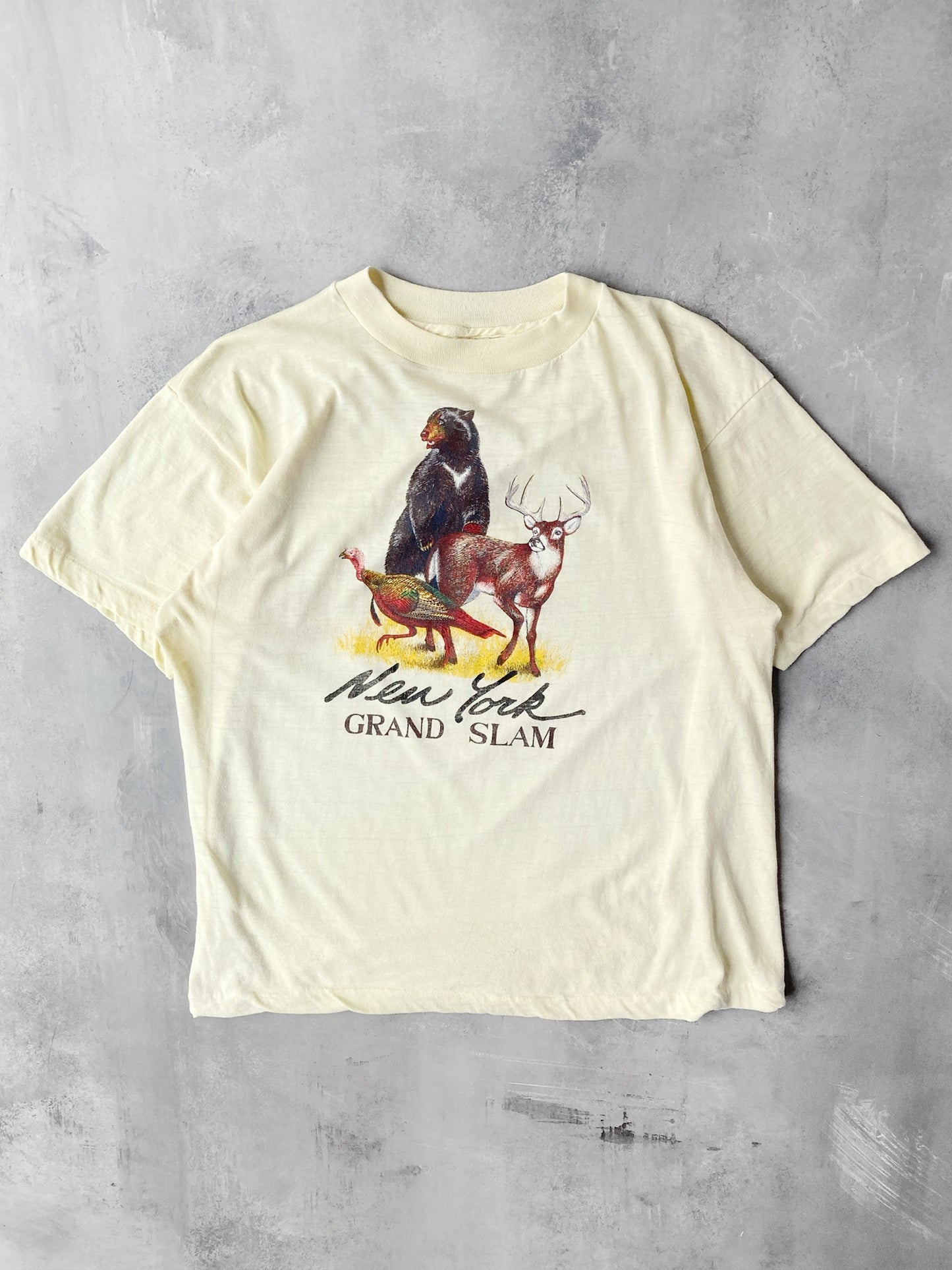New York Grand Slam T-Shirt 80's - Large