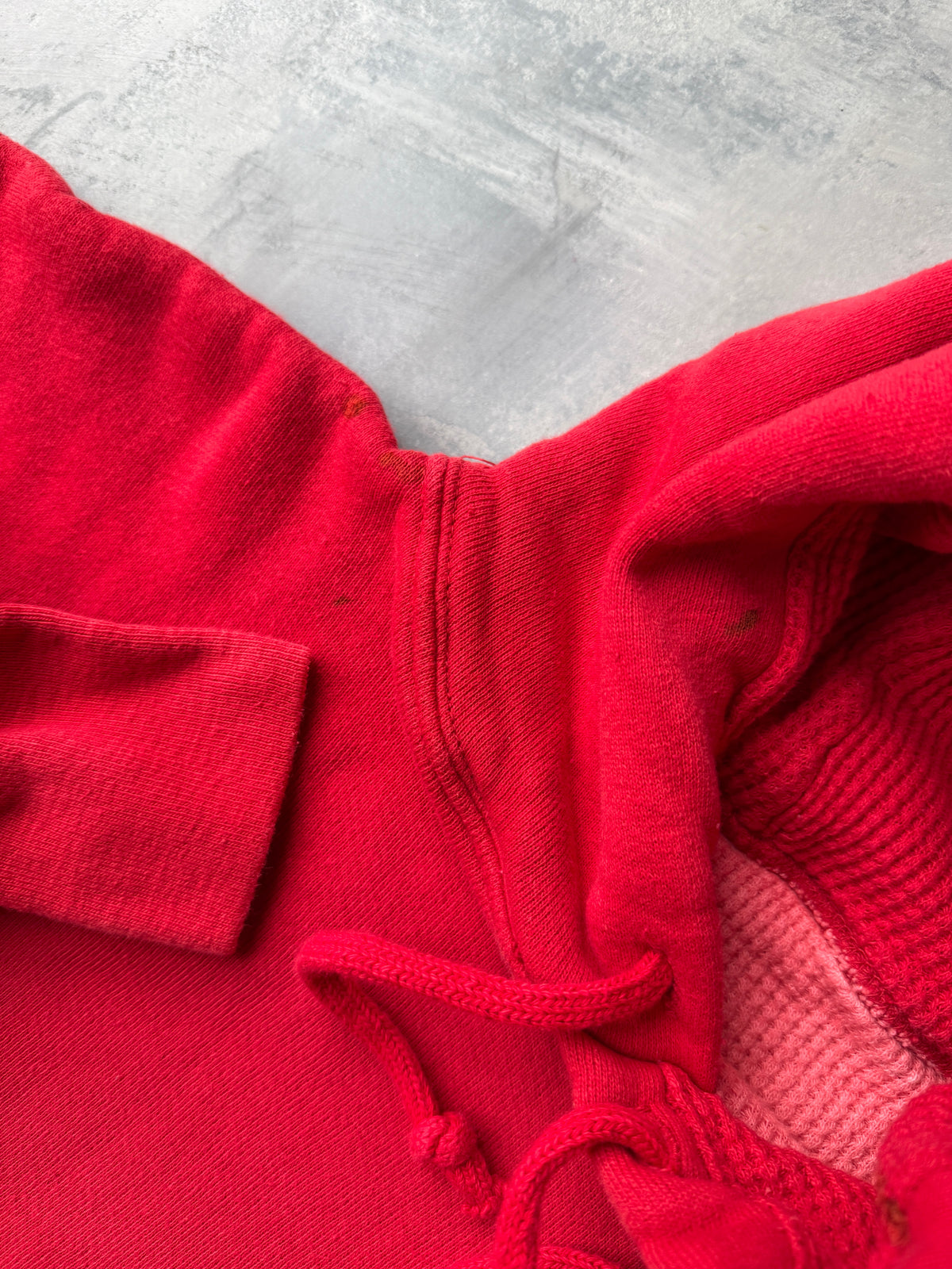 Red Thermal Hoodie 70's - Small