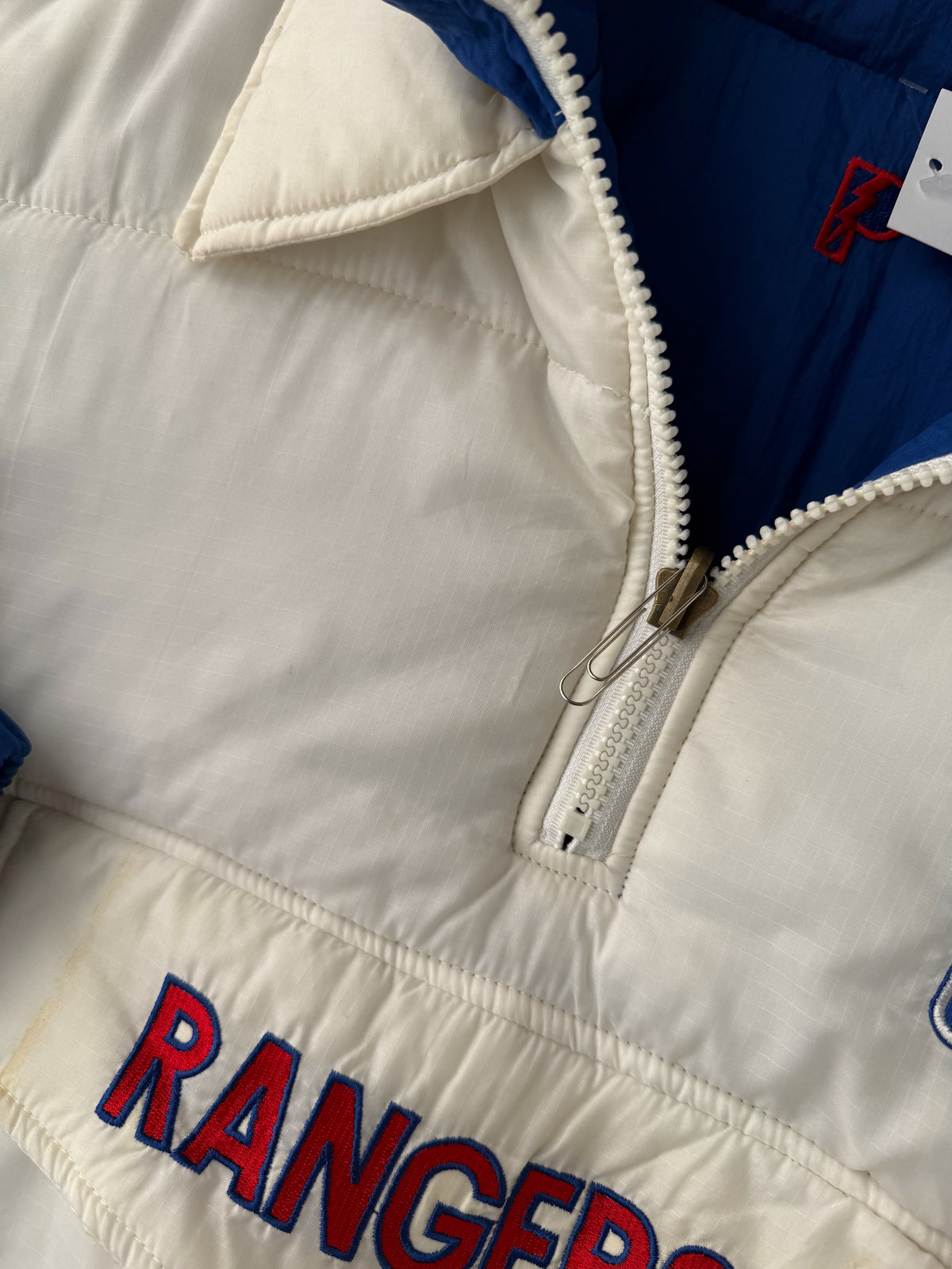 New York Rangers Reversible Puffer Jacket 90's - Large