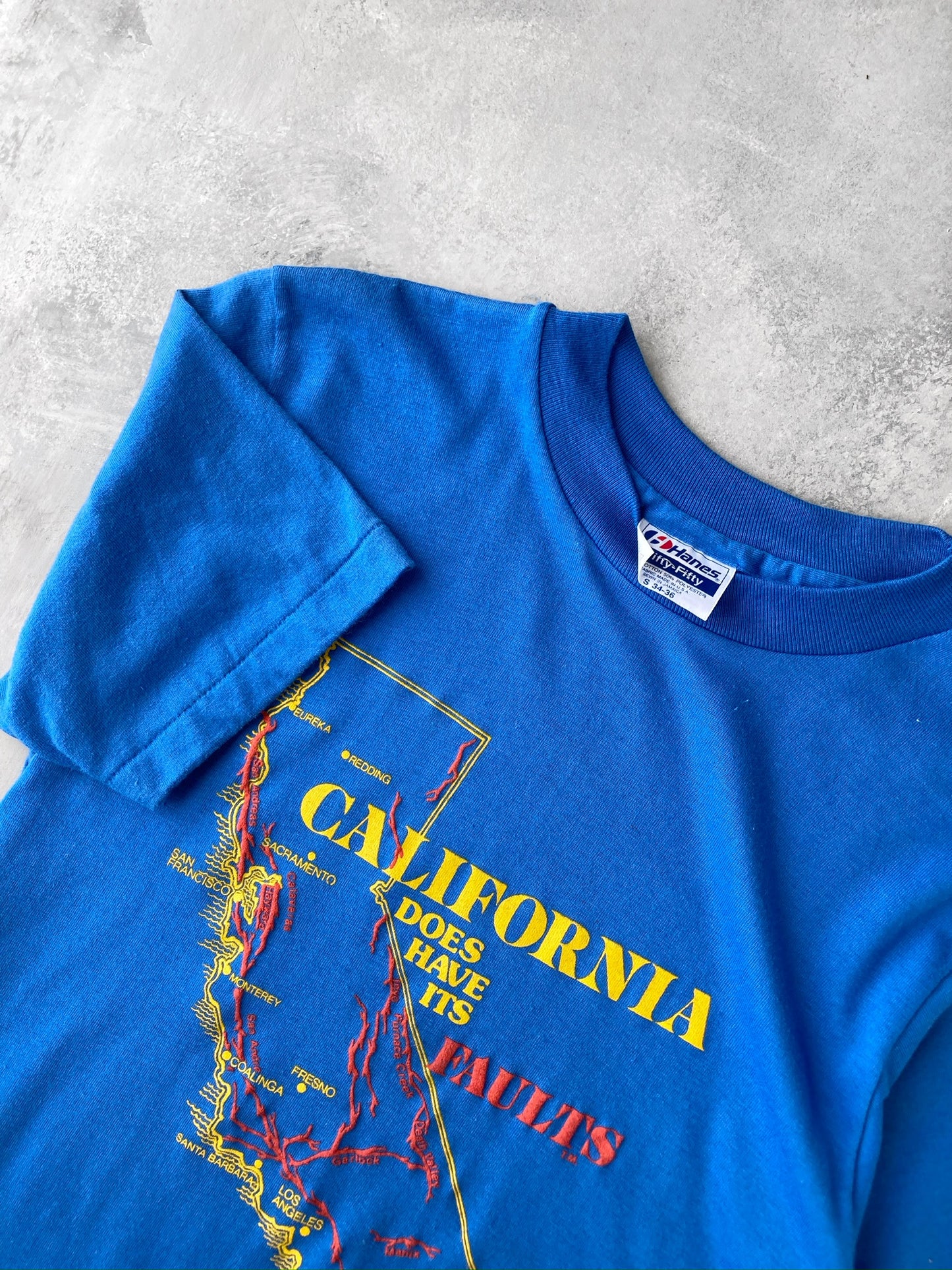California has its Faults T-Shirt 80's - XS