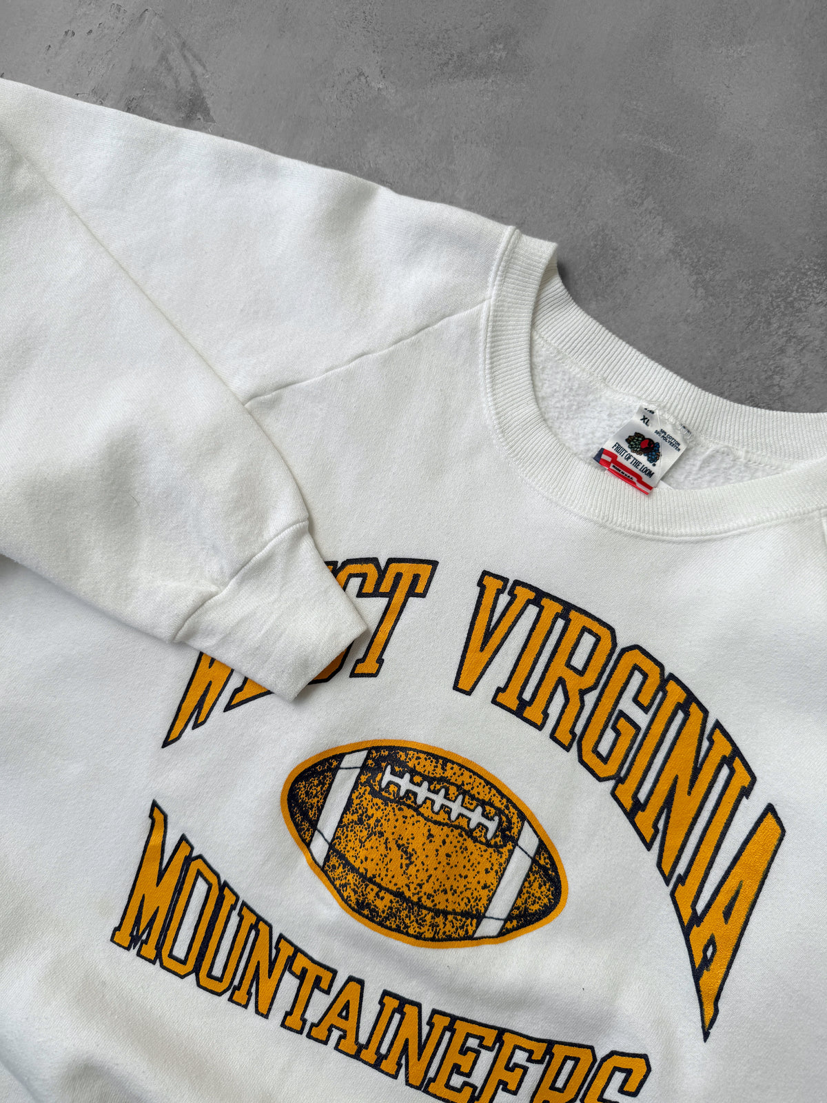 West Virginia University Sweatshirt 80's - Large