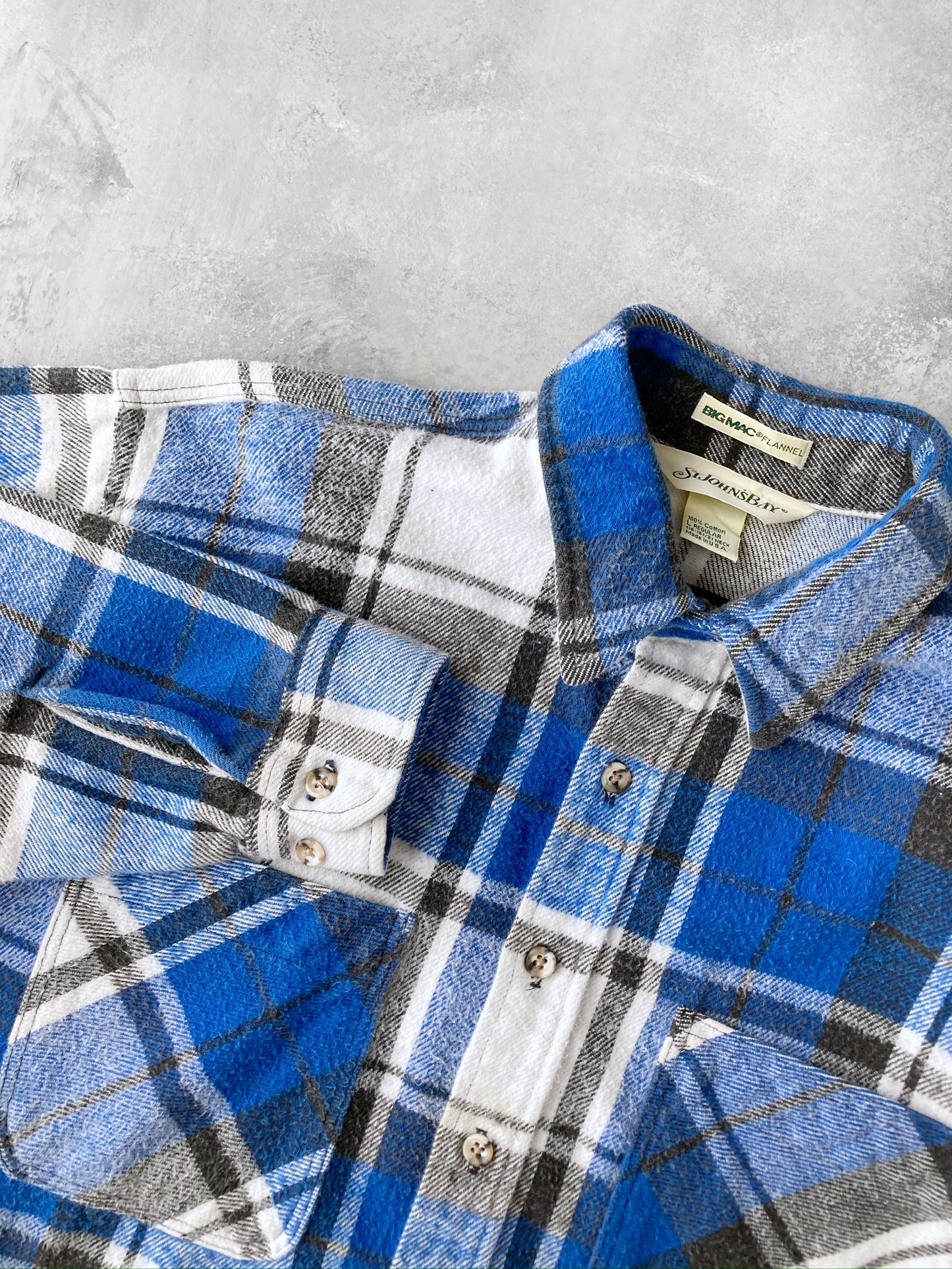 Plaid Flannel Shirt 90's - Large