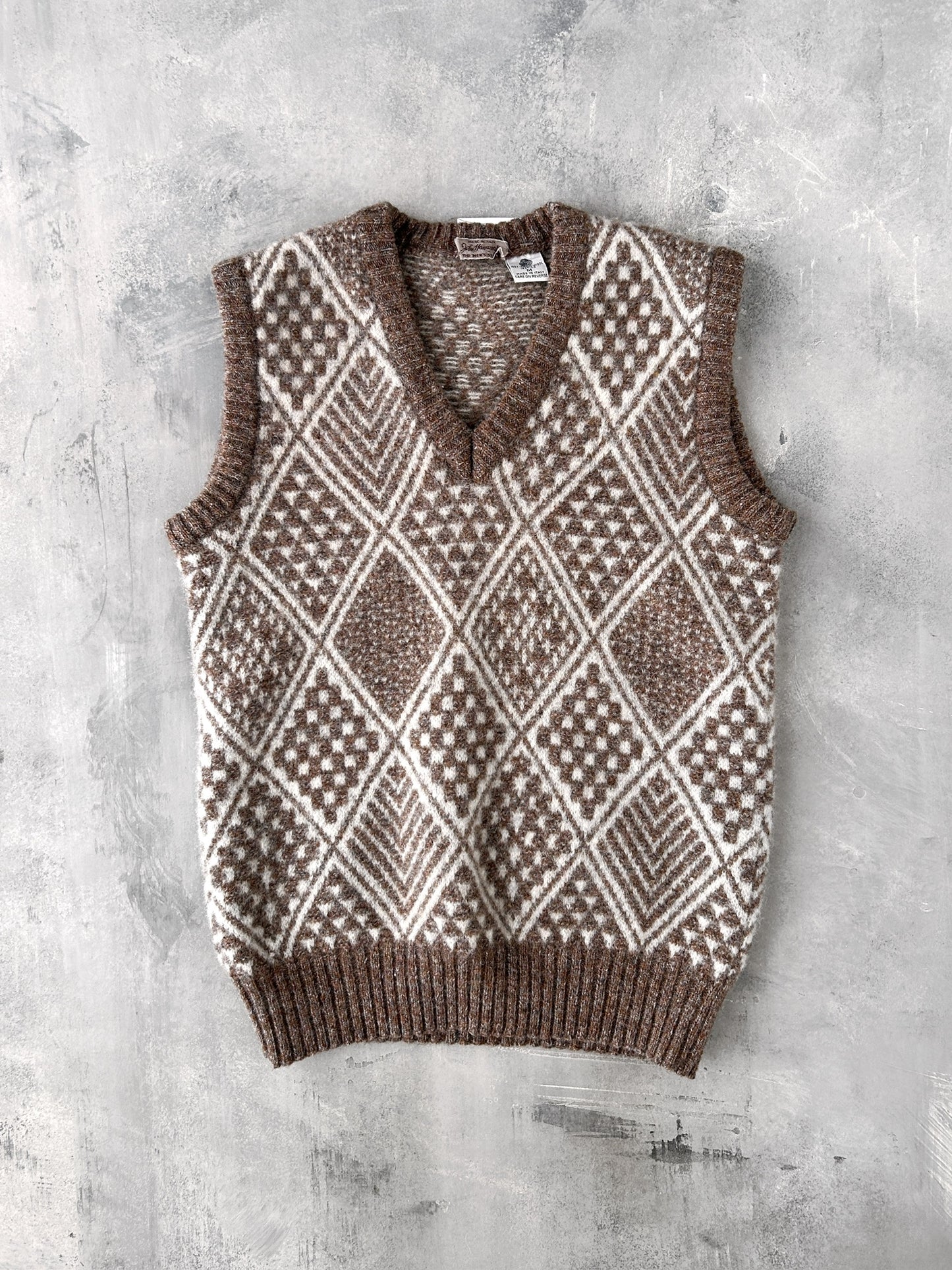 Wool Sweater Vest 70's - Medium