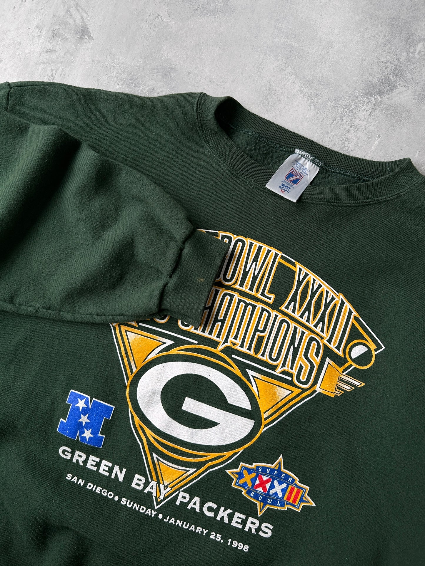 Green Bay Packers Super Bowl Sweatshirt '98- XXL