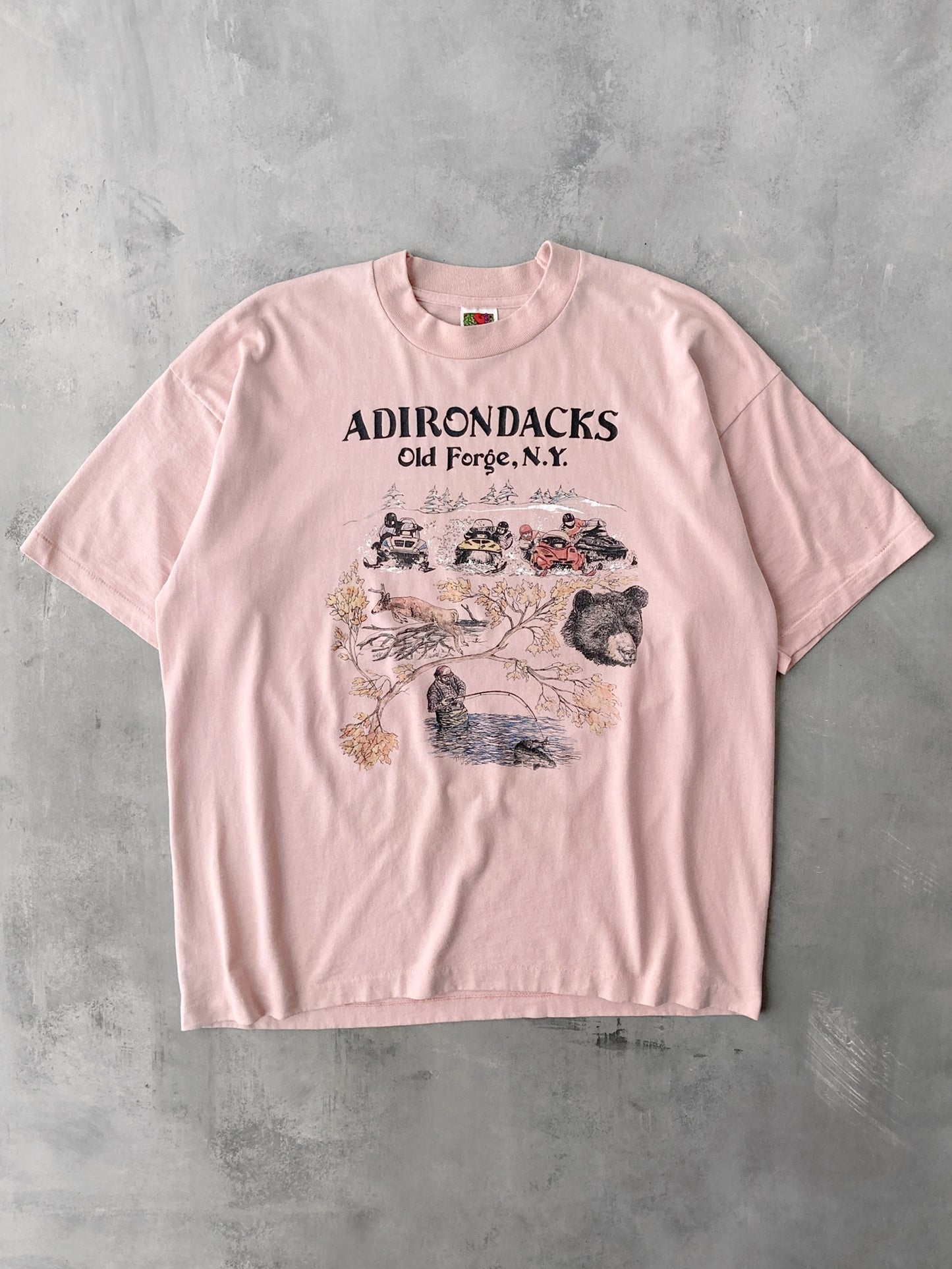 Old Forge, NY Adirondacks T-Shirt 90's - XL
