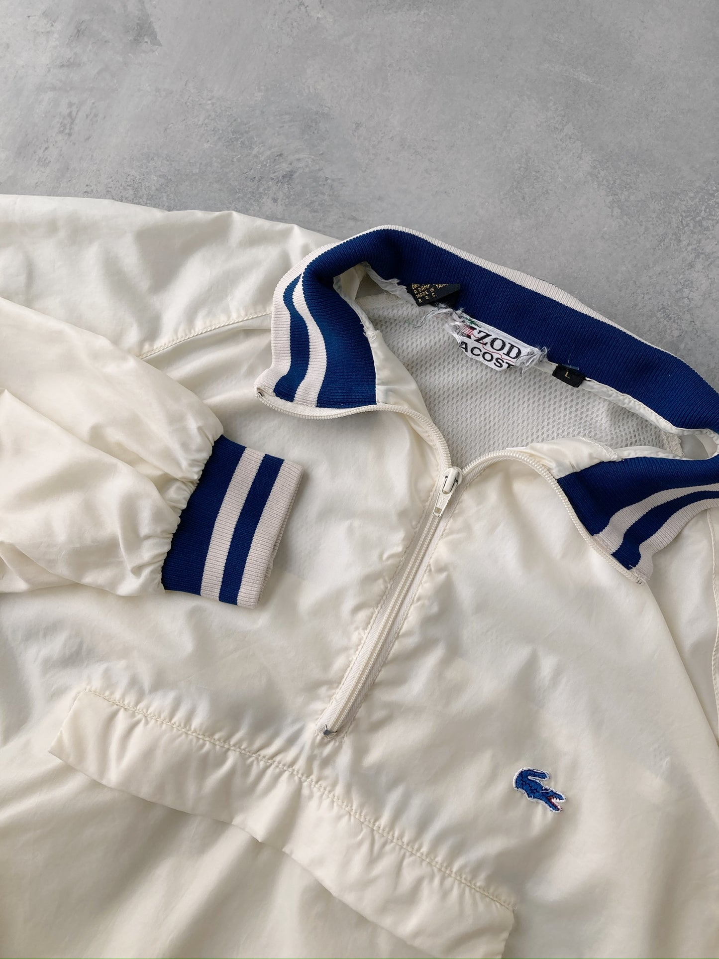 Lacoste Pullover Jacket 80's - Large