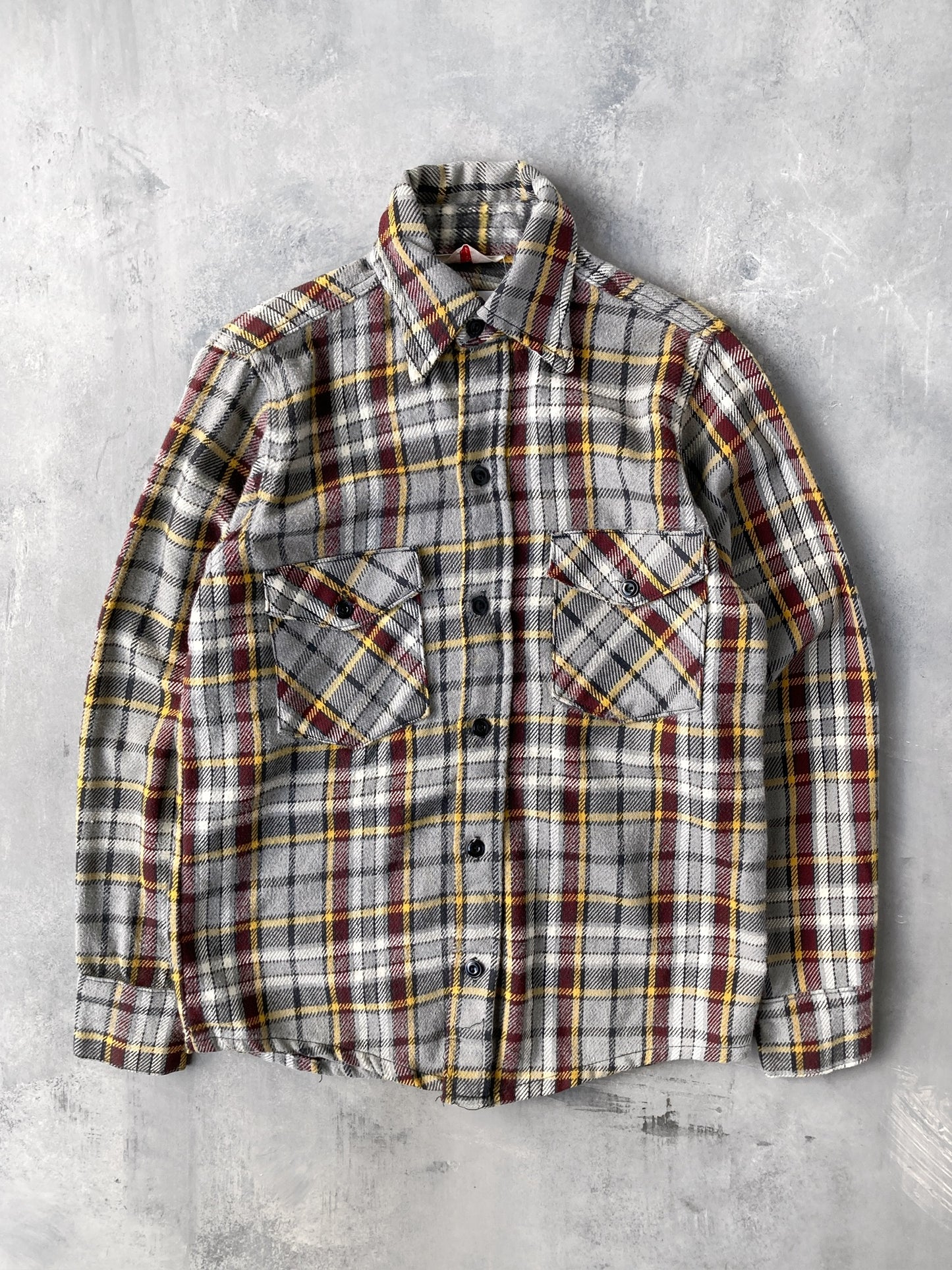 Plaid Flannel Shirt 80's - Medium