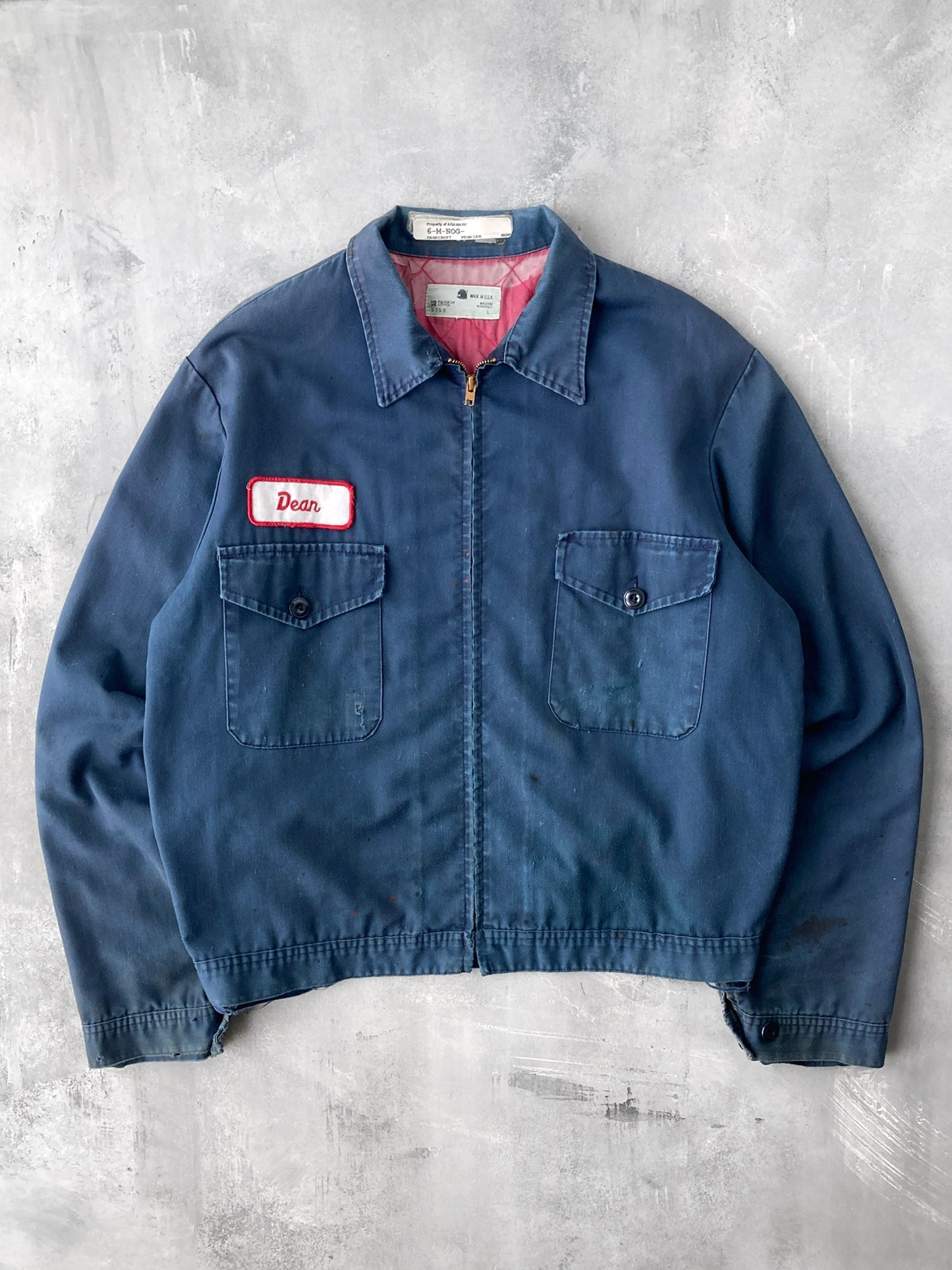 Distressed Mechanic Jacket 80's - Large