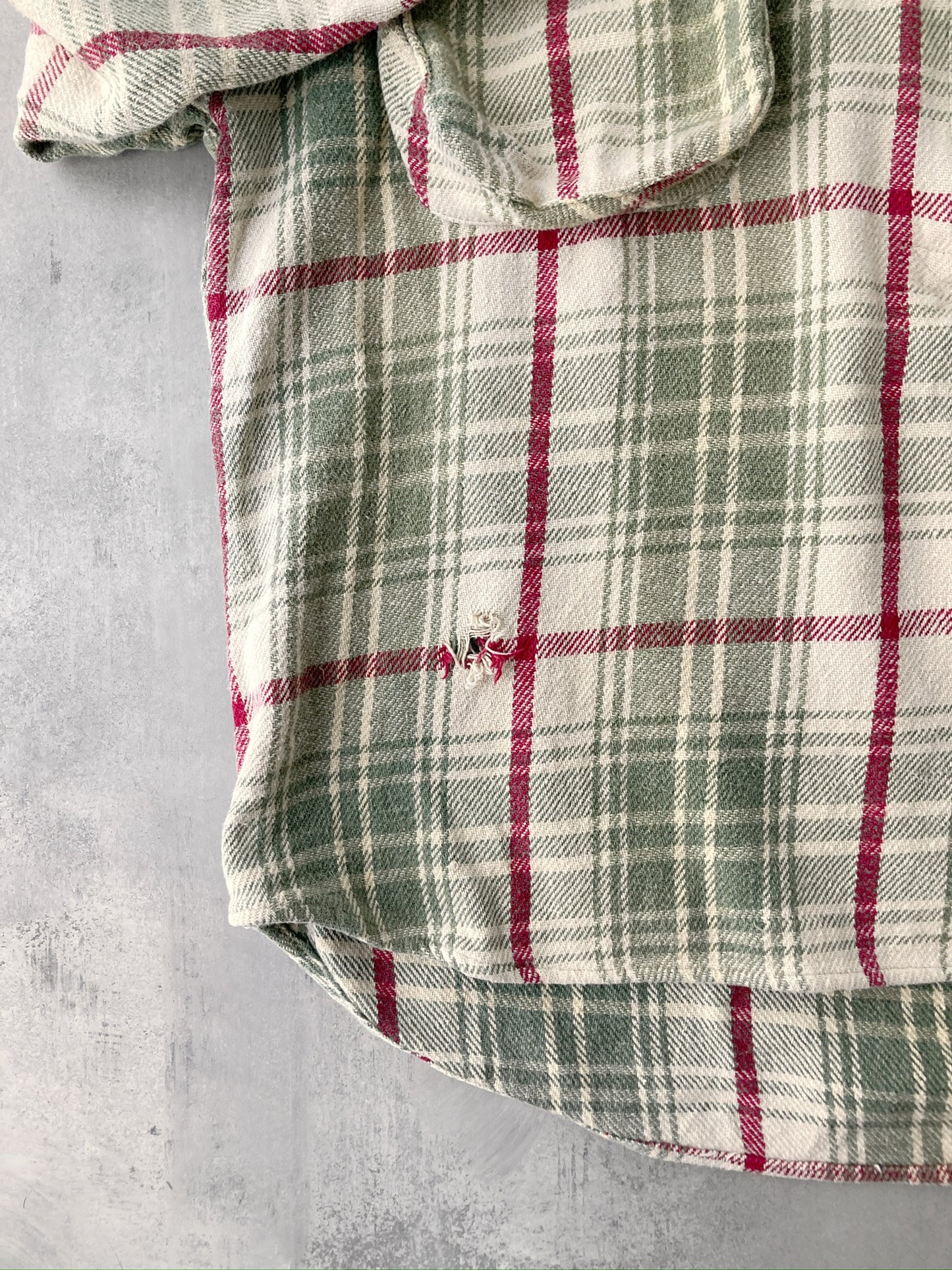 Plaid Shirt Jacket 90's - Large