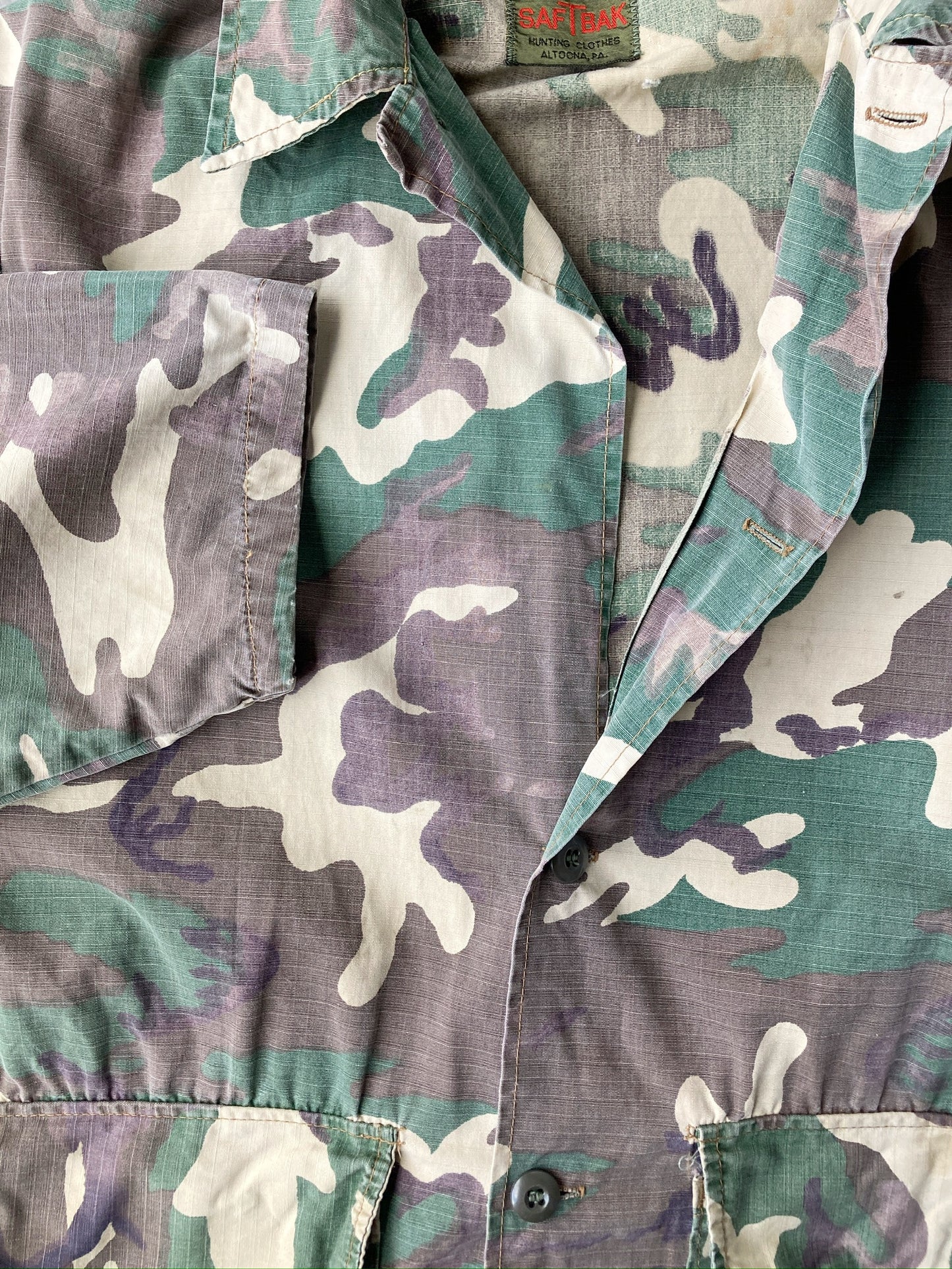 Camo Fatigue Jacket 80's - Large