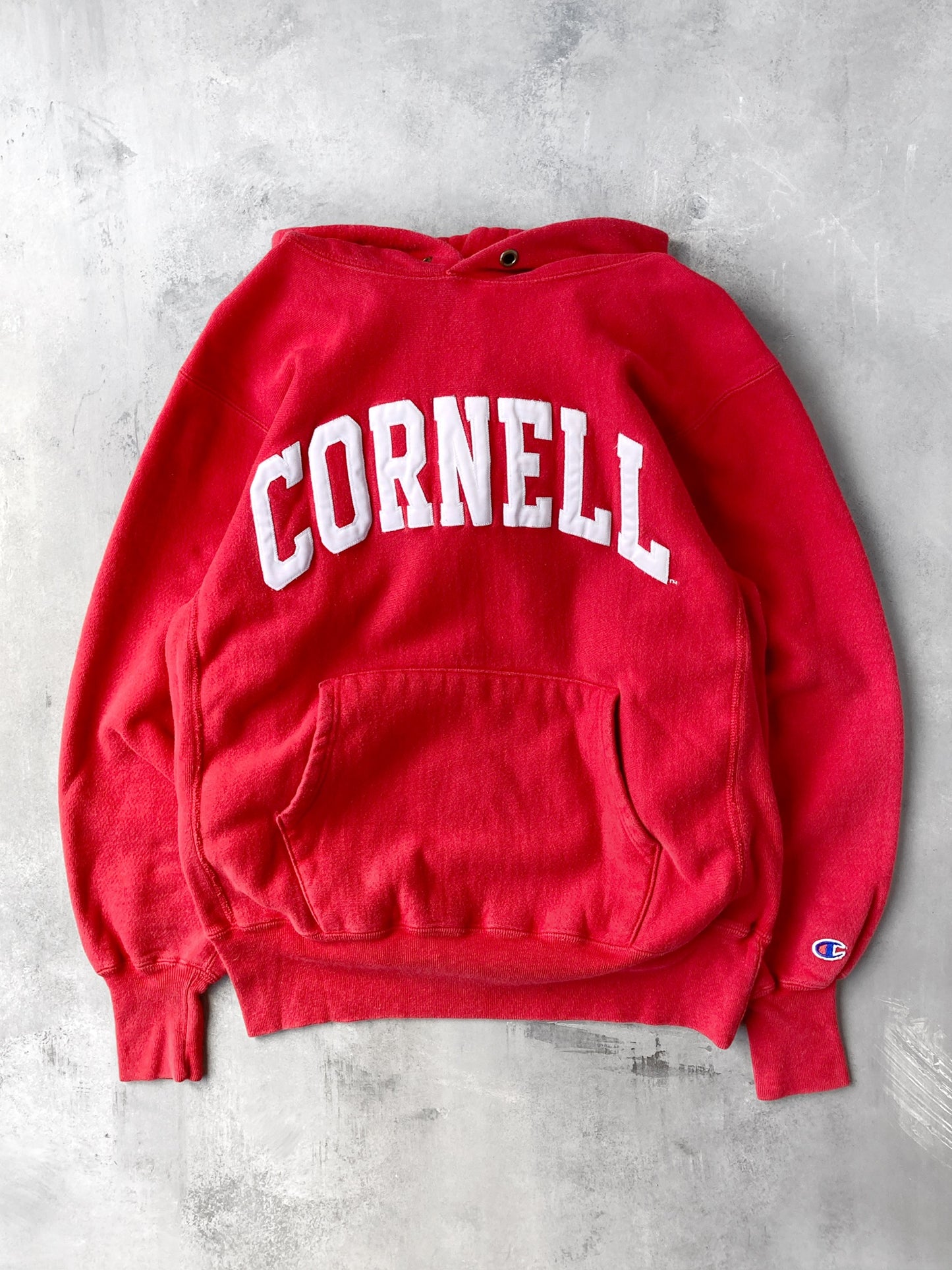 Cornell University Reverse Weave Hoodie 90's - Large