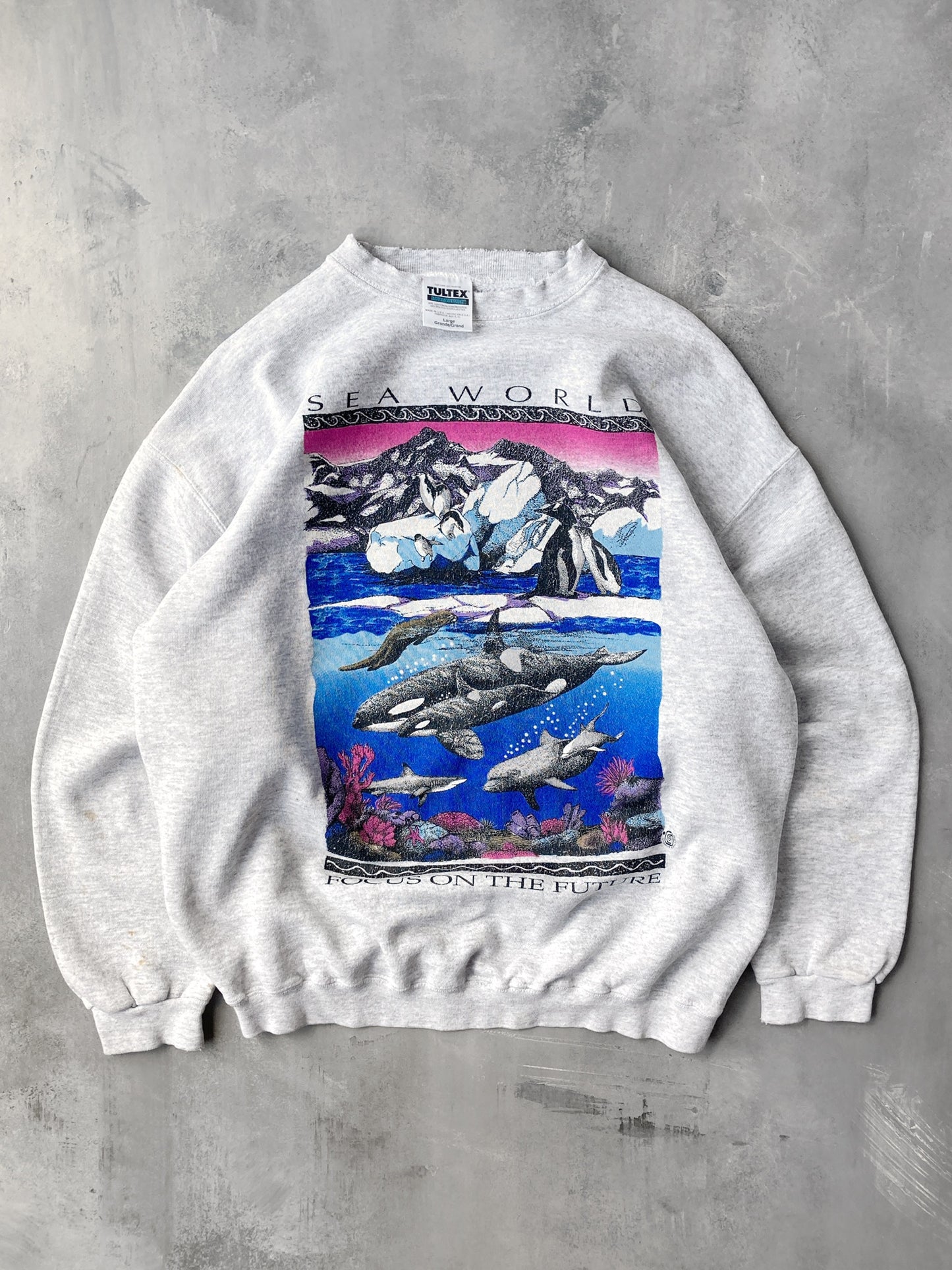Sea World Sweatshirt 90's - Large