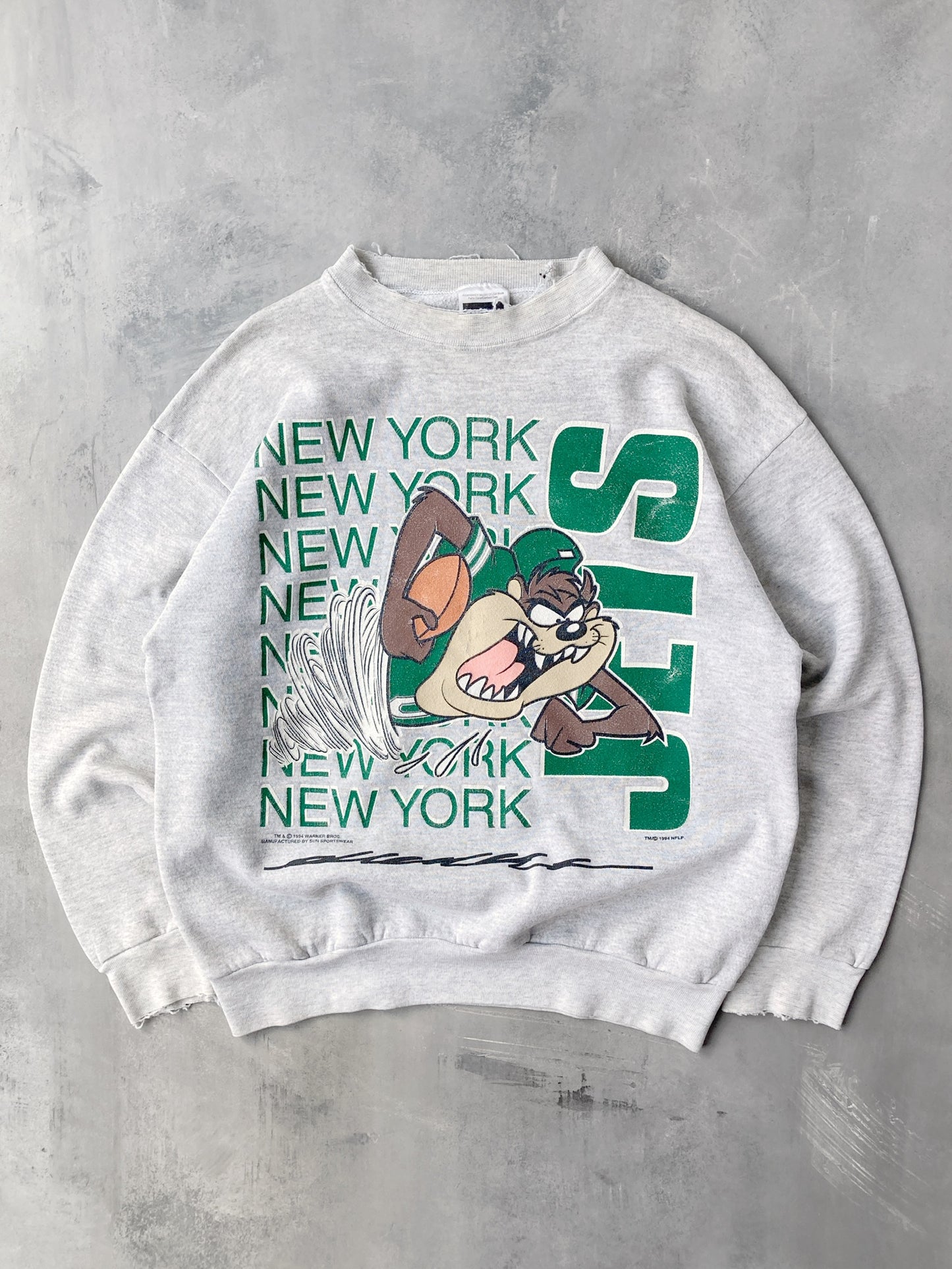 New York Jets Taz Crewneck '94 - Medium / Large