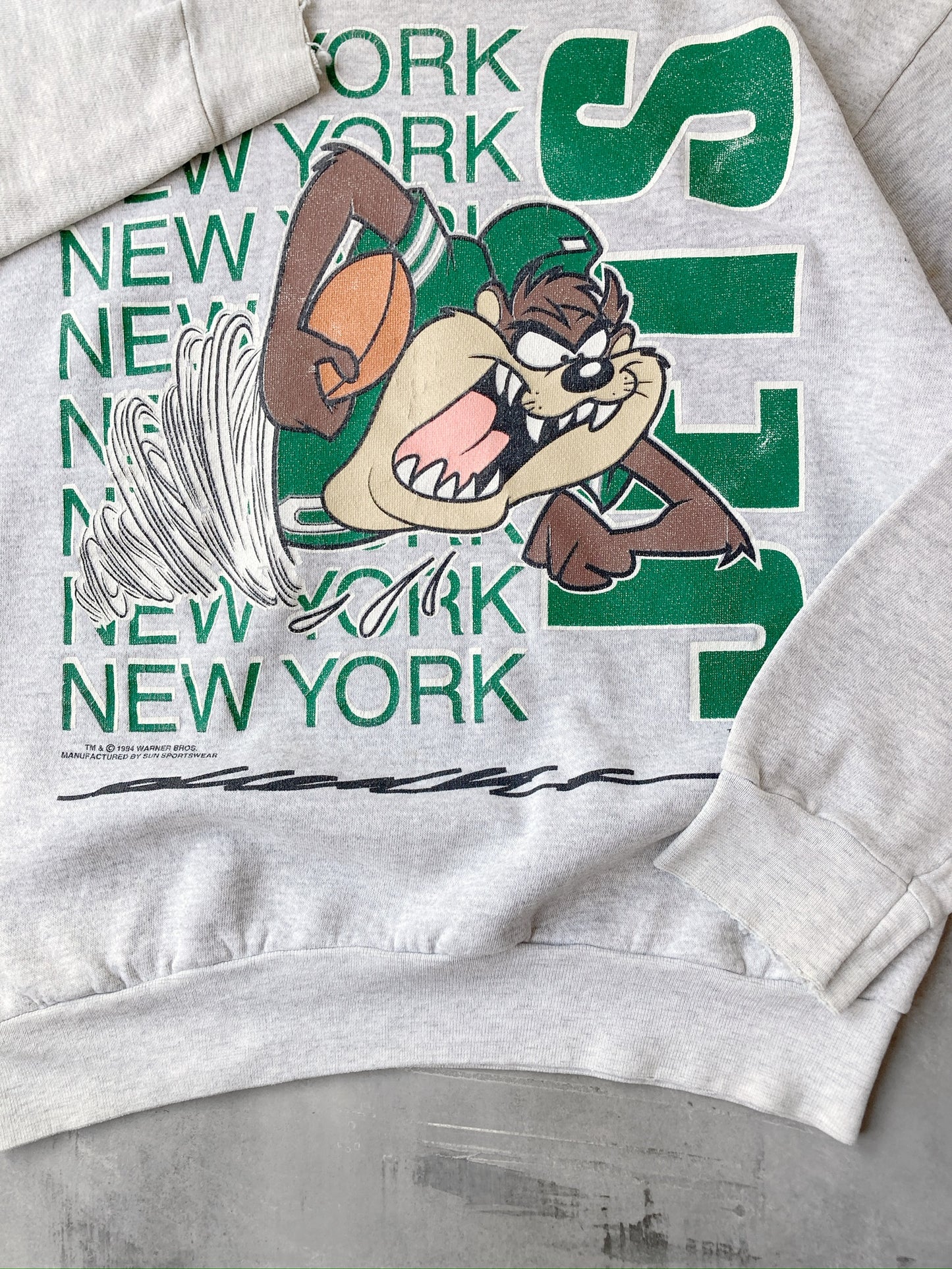 New York Jets Taz Crewneck '94 - Medium / Large
