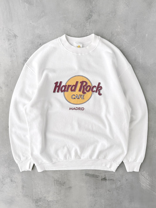 Hard Rock Cafe Madrid Sweatshirt 90's - Large / XL