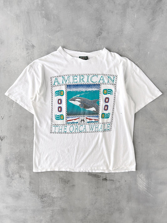 Orca Whale T-Shirt 90's - XL