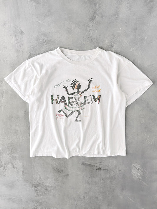 Harlem New York T-Shirt 90's - Boxy XL