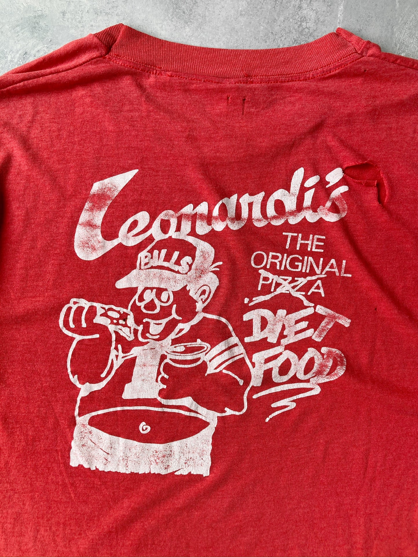 Leonardi's Buffalo Pizza Shop T-Shirt 80's - Large