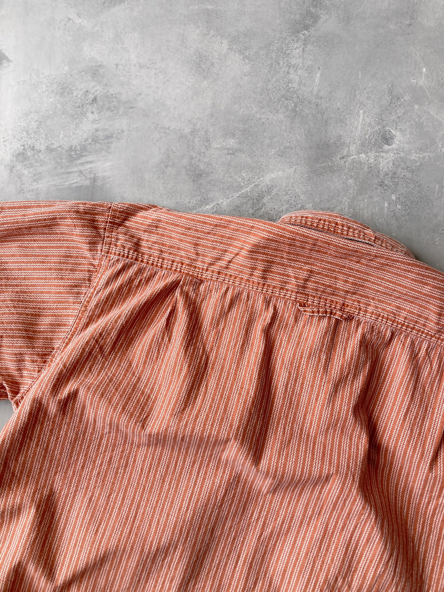 Cargo Pocket Striped Shirt Y2K - XL