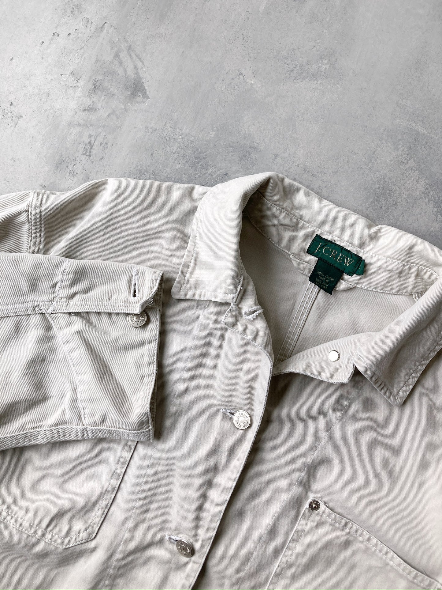 Khaki Chore Jacket Y2K - Medium