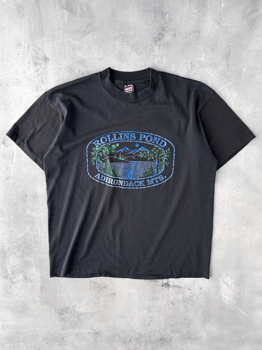 Rollins Pond Adirondacks T-Shirt 90's - XL