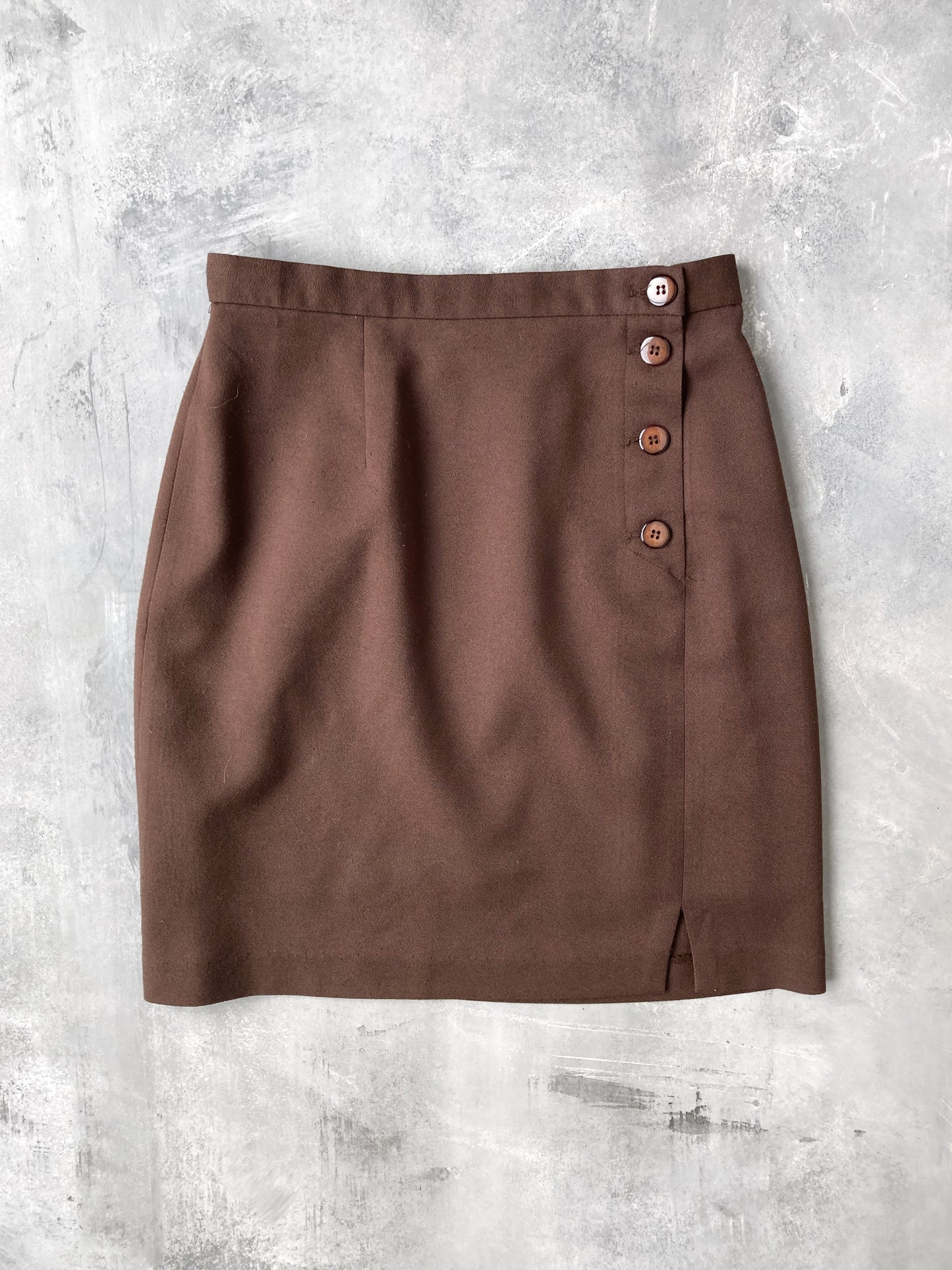 Brown Mini Skirt 70’s - Small (4 - 6)