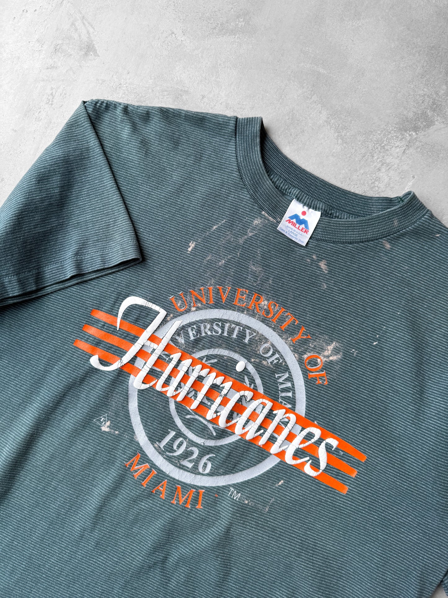 University of Miami T-Shirt 90's - Large