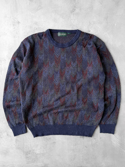 Chevron Pattern Sweater 90's - Large