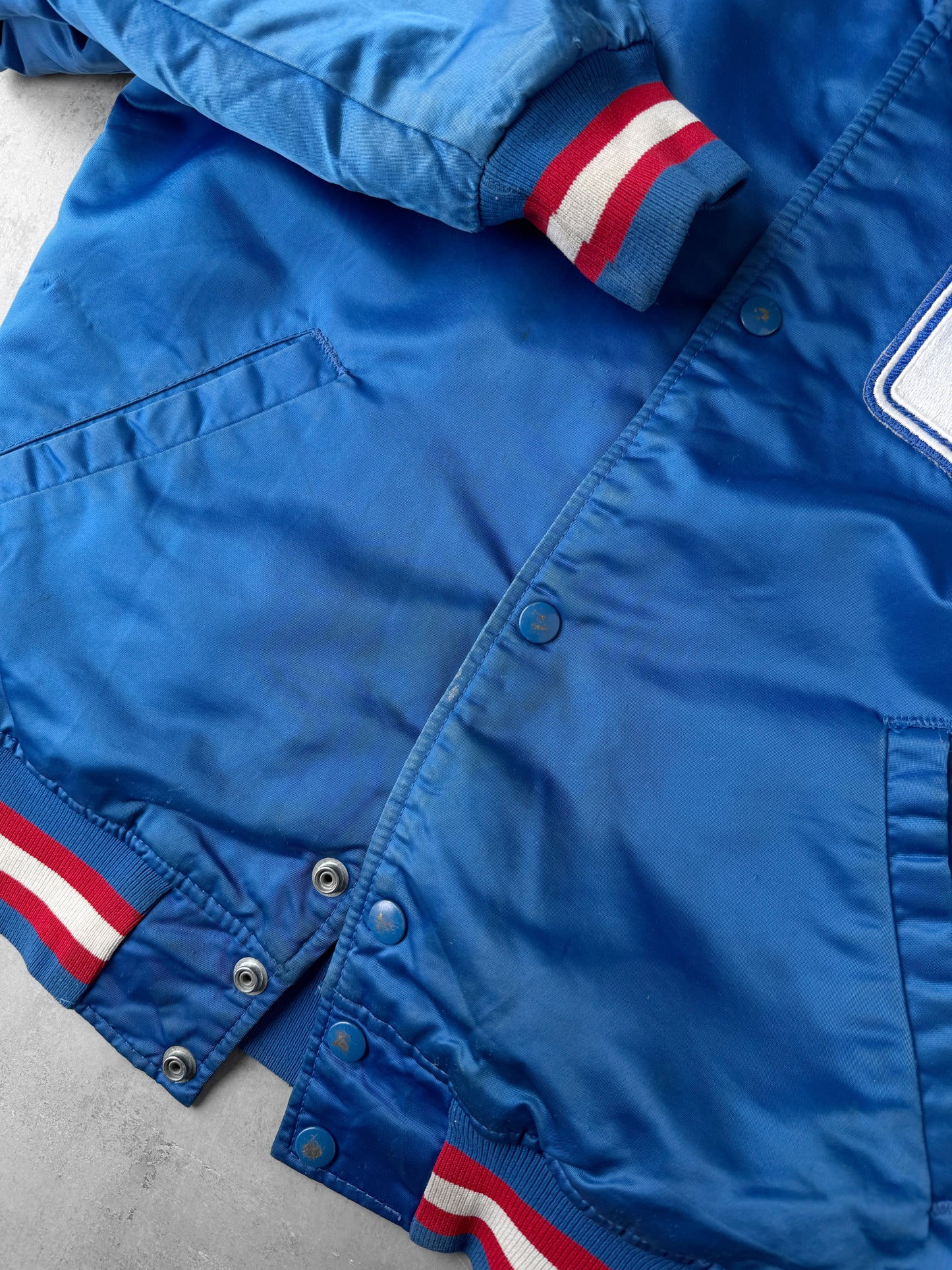 New York Rangers Satin Bomber Jacket 90's - Small
